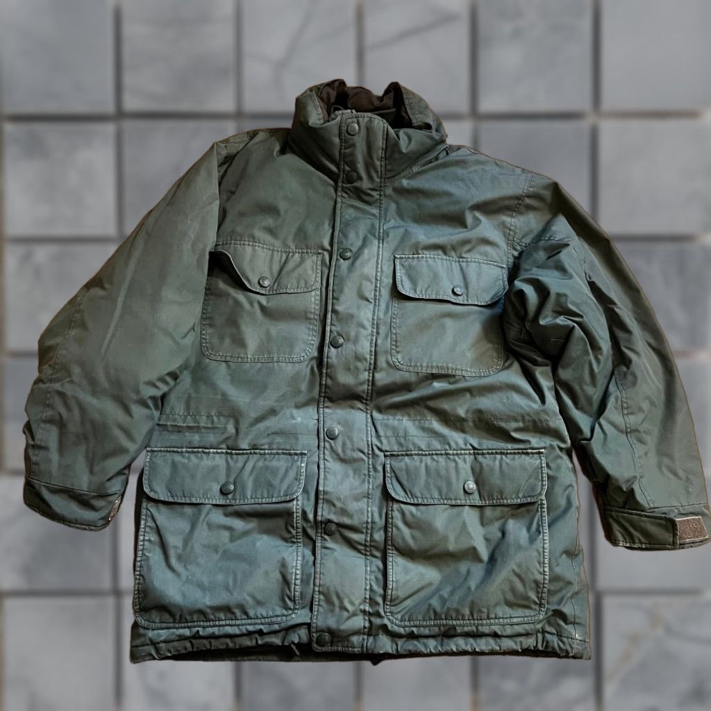 Vintage Cabela's Coat Mens Large Goose Down Heavy Winter Green Parka Coat L Mens Green Goose Down Chore Jacket Size US L / EU 52-54 / 3 - 1 Thumbnail