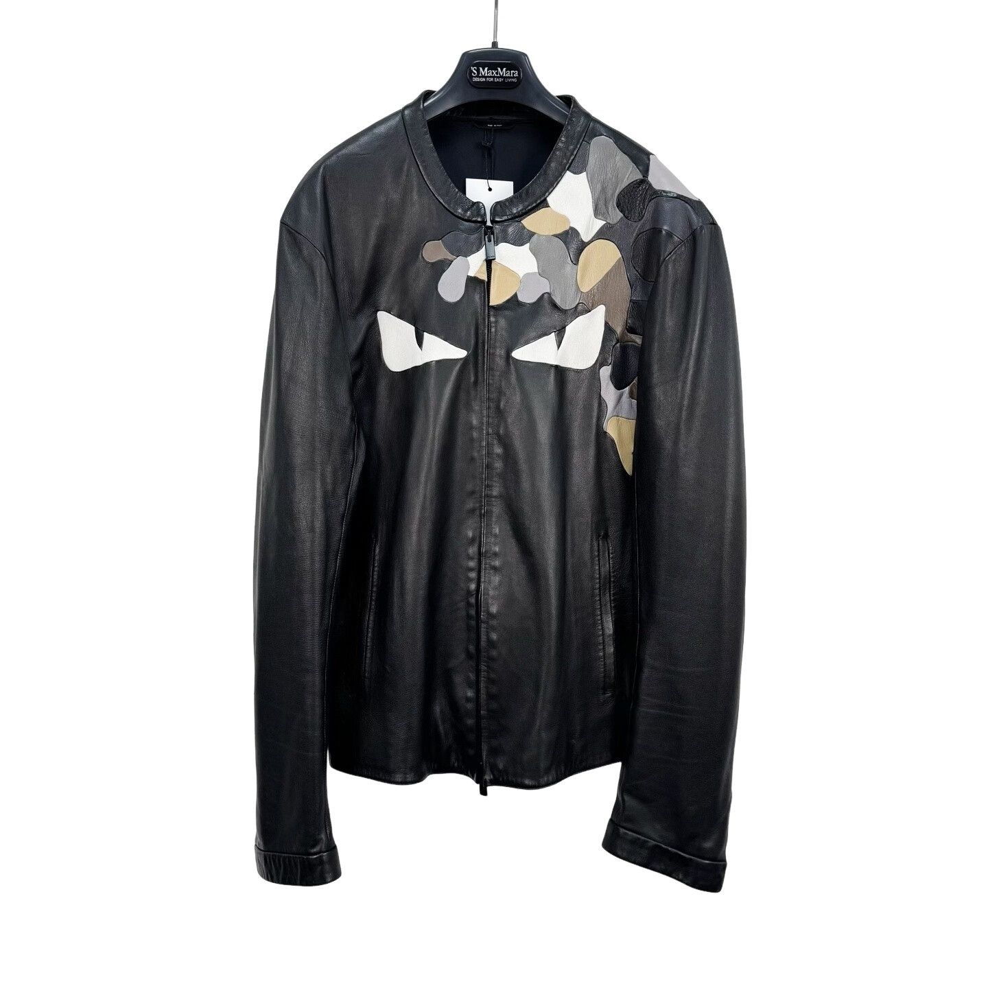 Fendi Fendi Bag Bugs Monster Patch Leather Jacket Size 54 Size US L / EU 52-54 / 3 - 1 Thumbnail