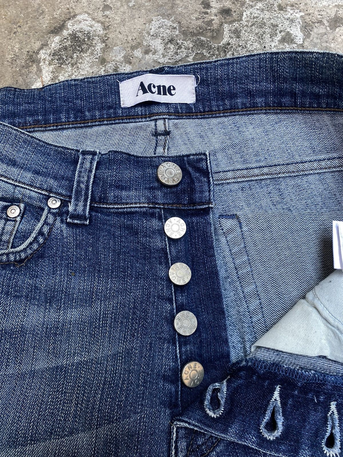 Acne Studios Acne Studios Blue Wash Slim Jeans - Roc The Boat Size US 29 - 4 Thumbnail
