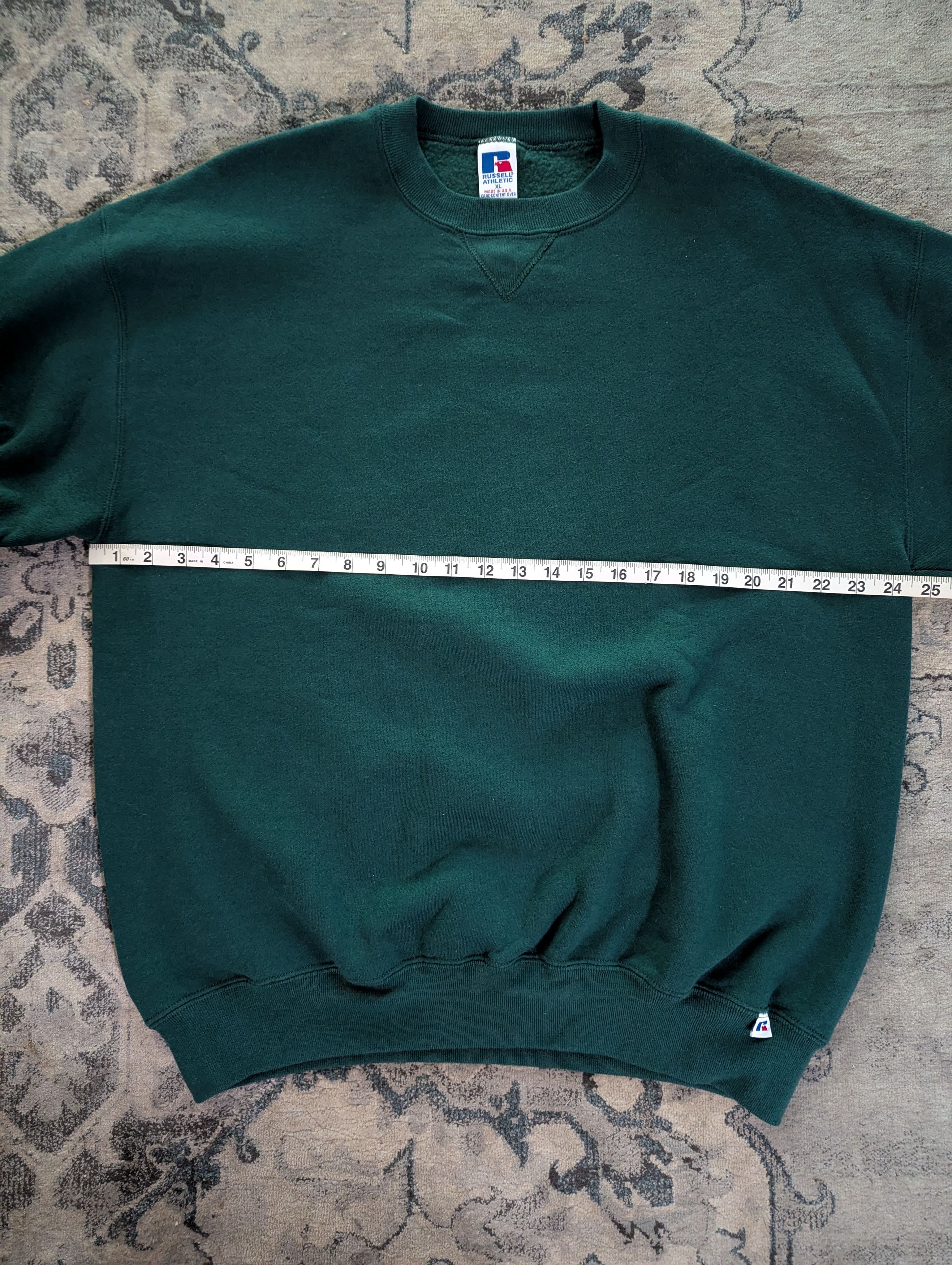 Russell Athletic Vintage Russel Athletic Green Crewneck 90s Size US XL / EU 56 / 4 - 4 Thumbnail