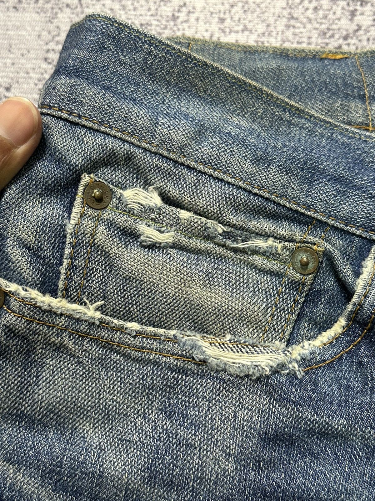 Sugar Cane Vintage Eternal Clawmark Faded Loose Baggy Jeans Size US 30 / EU 46 - 8 Thumbnail