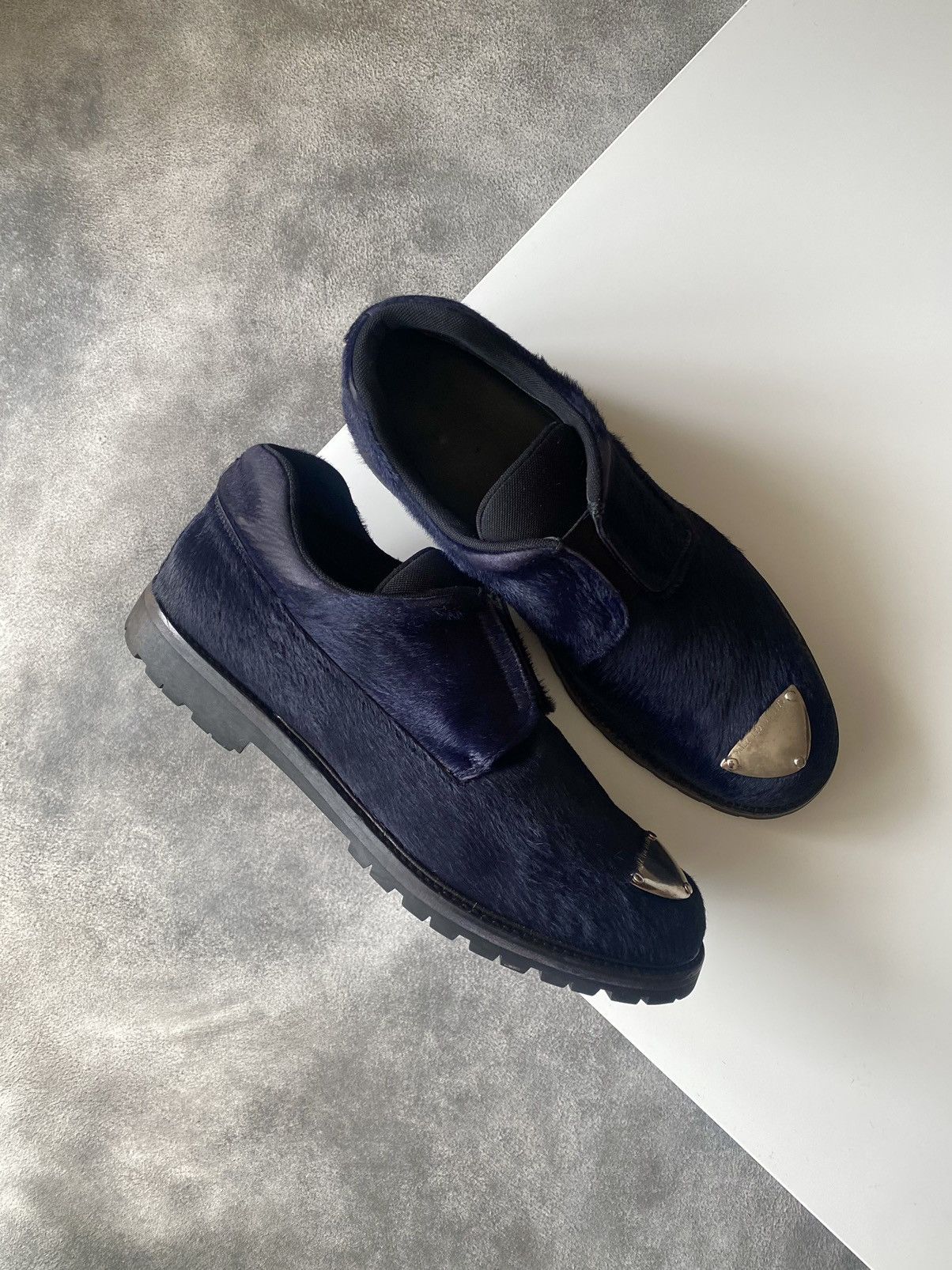 Neil Barrett Pony Calf Hair Derby Vibram Shoes