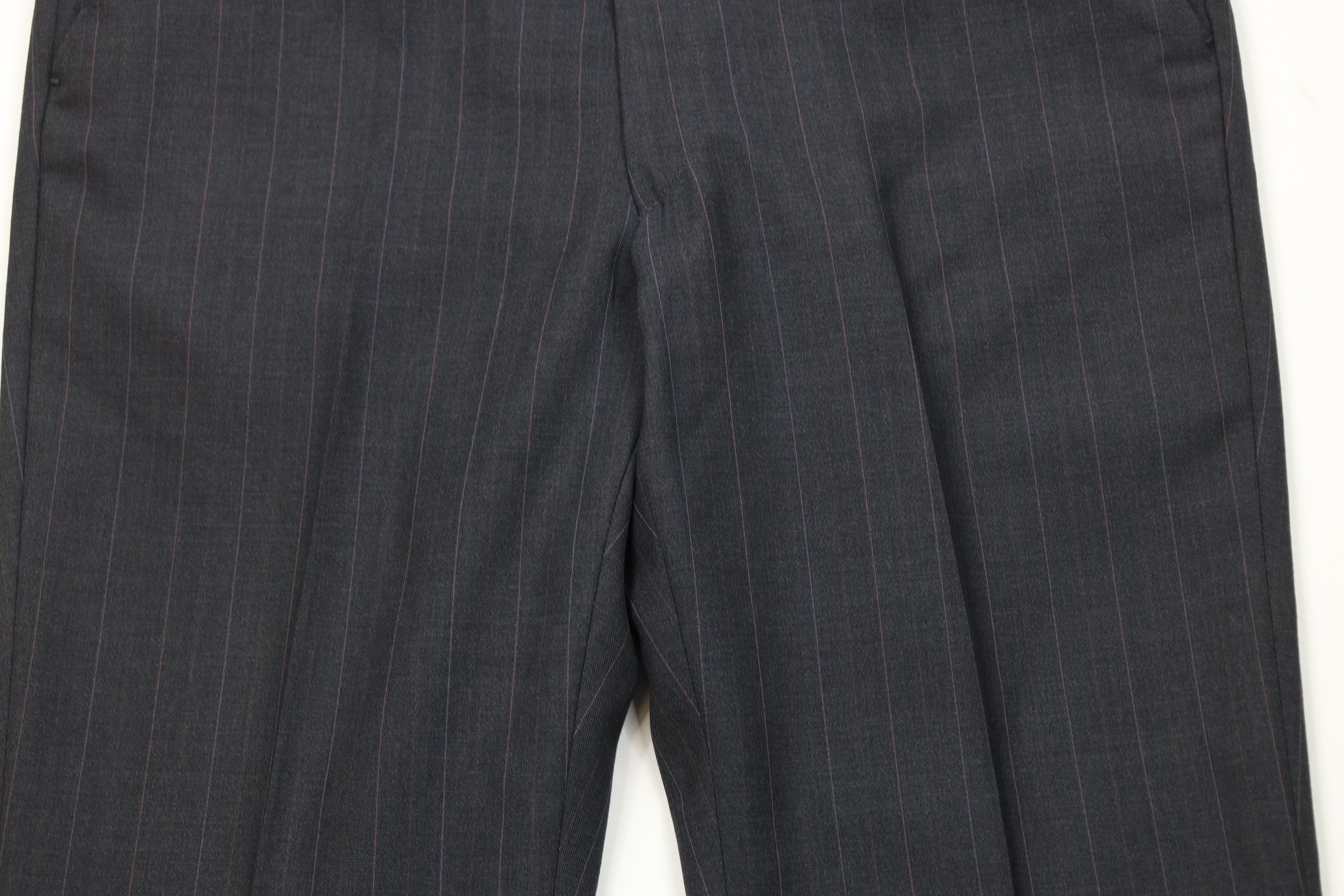 Vintage Vintage 70s Streetwear Pinstriped Wide Leg Chino Pants USA Size US 34 / EU 50 - 3 Thumbnail