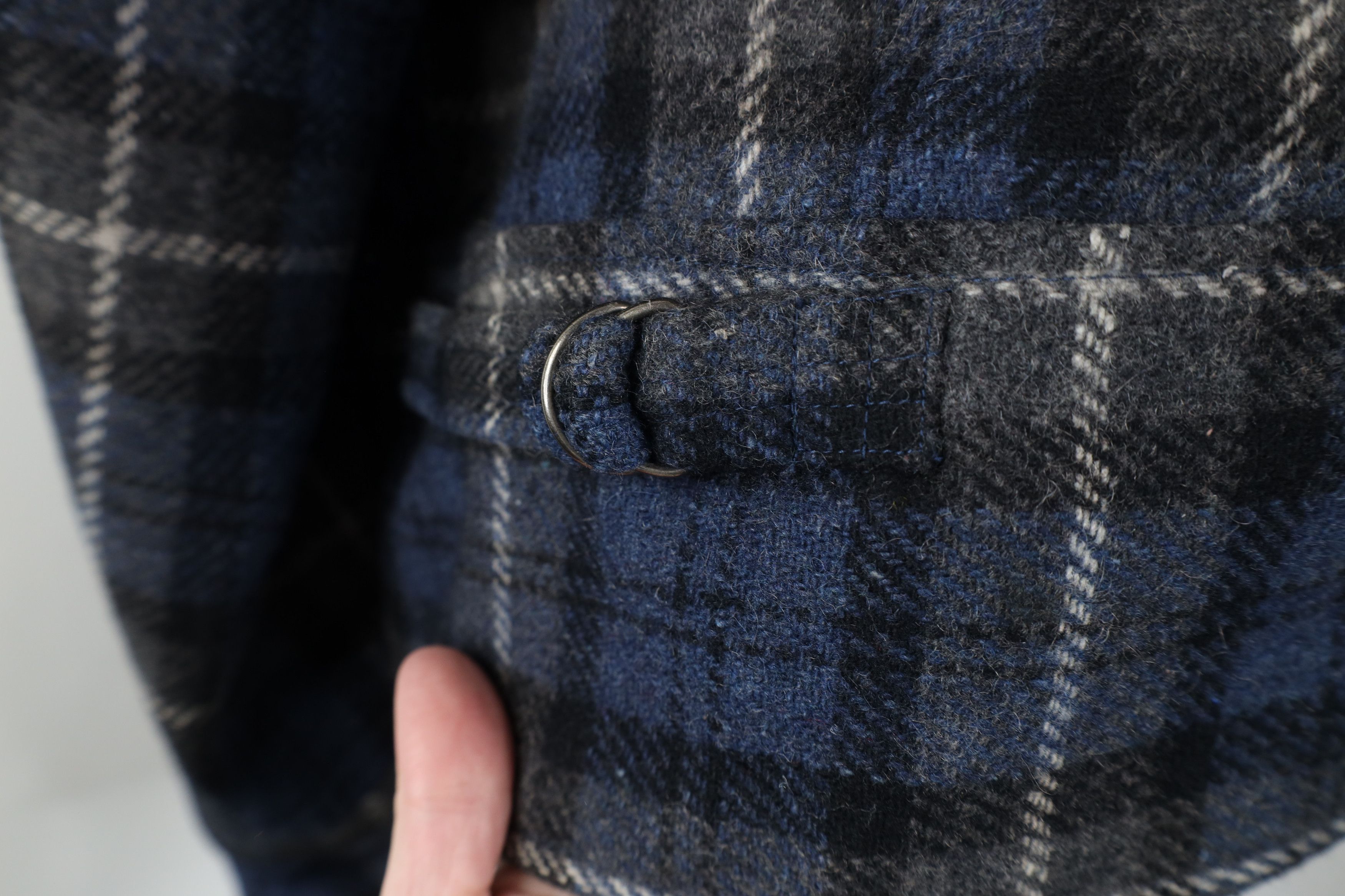 Vintage Vintage 90s Streetwear Blend Buckle Back Bomber Jacket Plaid Size L / US 10 / IT 46 - 9 Thumbnail