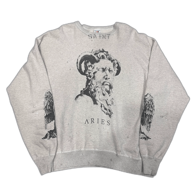 Saint Michael Saint Michael Aries Sweatshirt Round Neck Size US XL / EU 56 / 4 - 1 Thumbnail