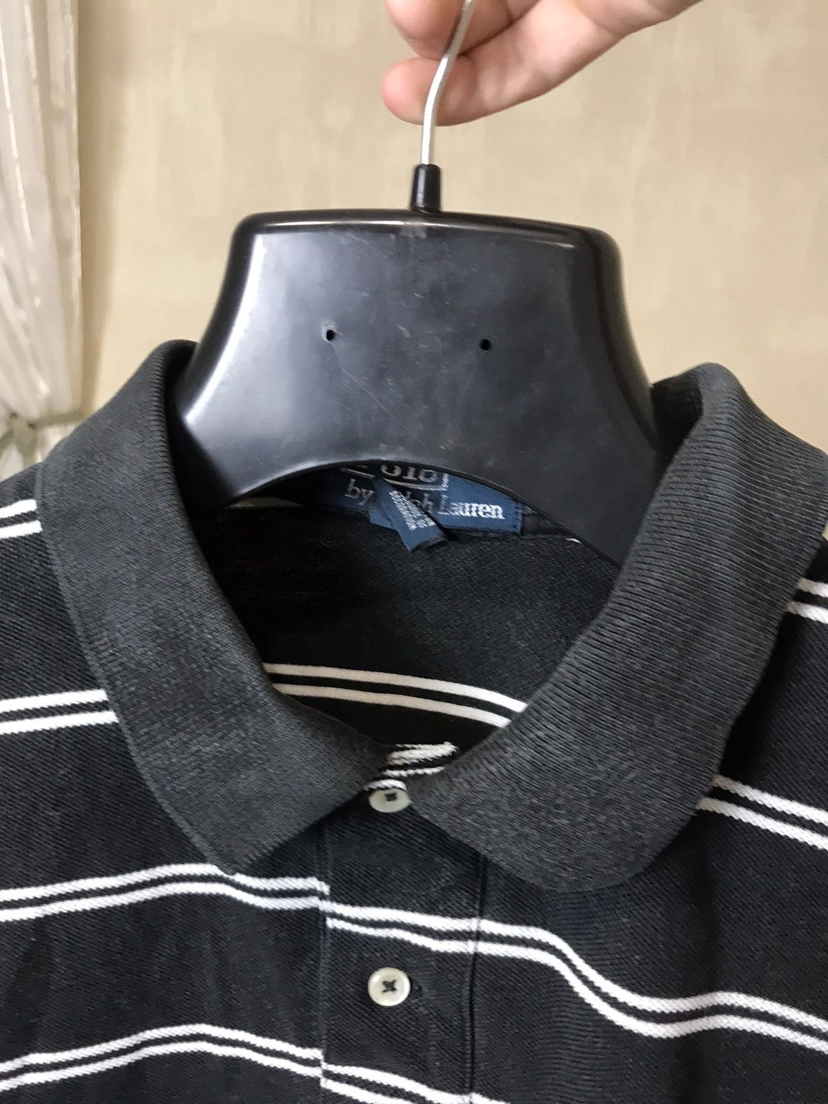 Polo Ralph Lauren × Vintage 🖤 Vintage Ralph Lauren Chief Keef Faded Polo Striped Shirt 🔥 Size US XL / EU 56 / 4 - 9 Thumbnail