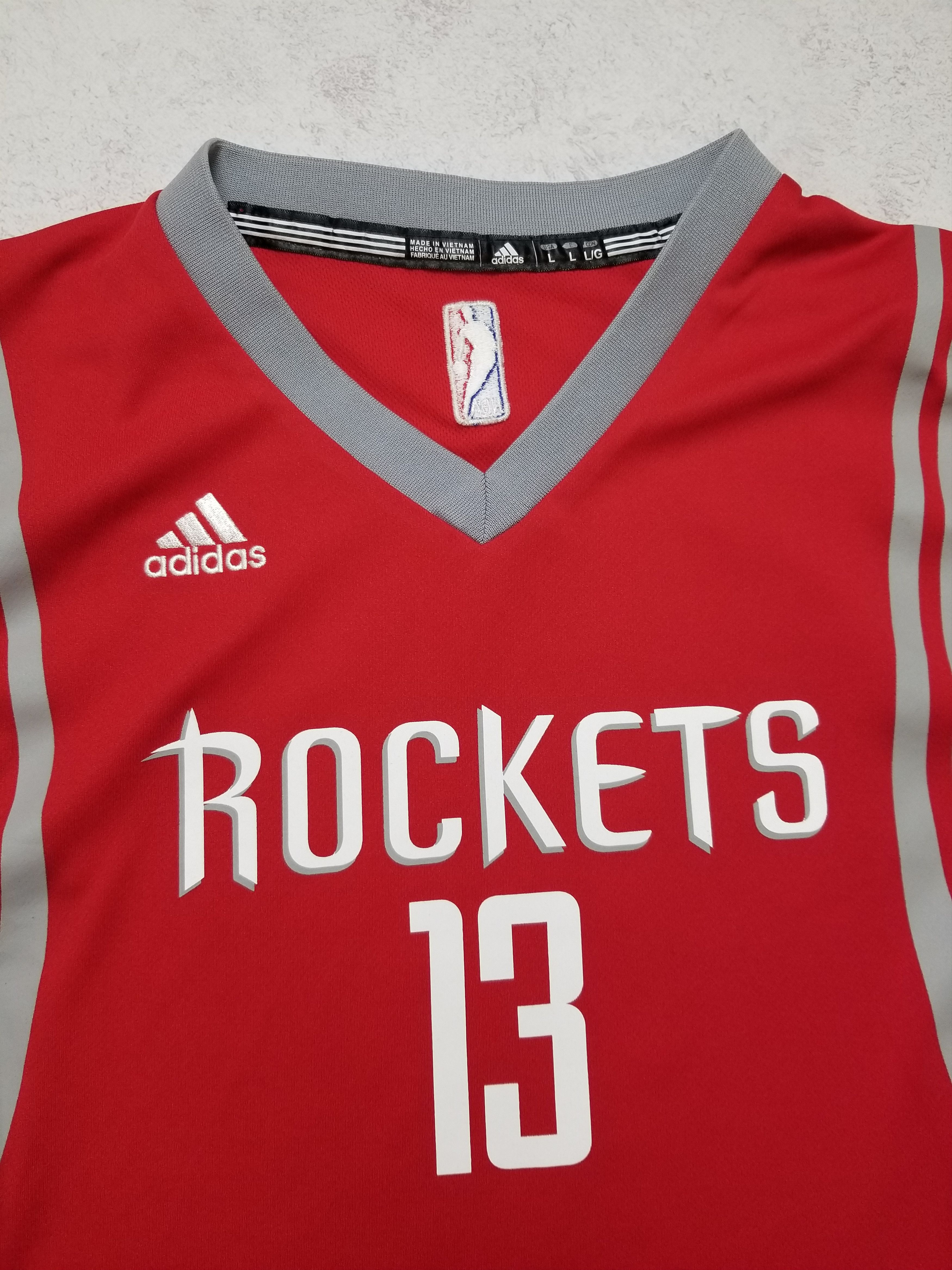 Adidas Adidas Houston Rockets #13 James Harden Red Jersey Size US L / EU 52-54 / 3 - 14 Thumbnail