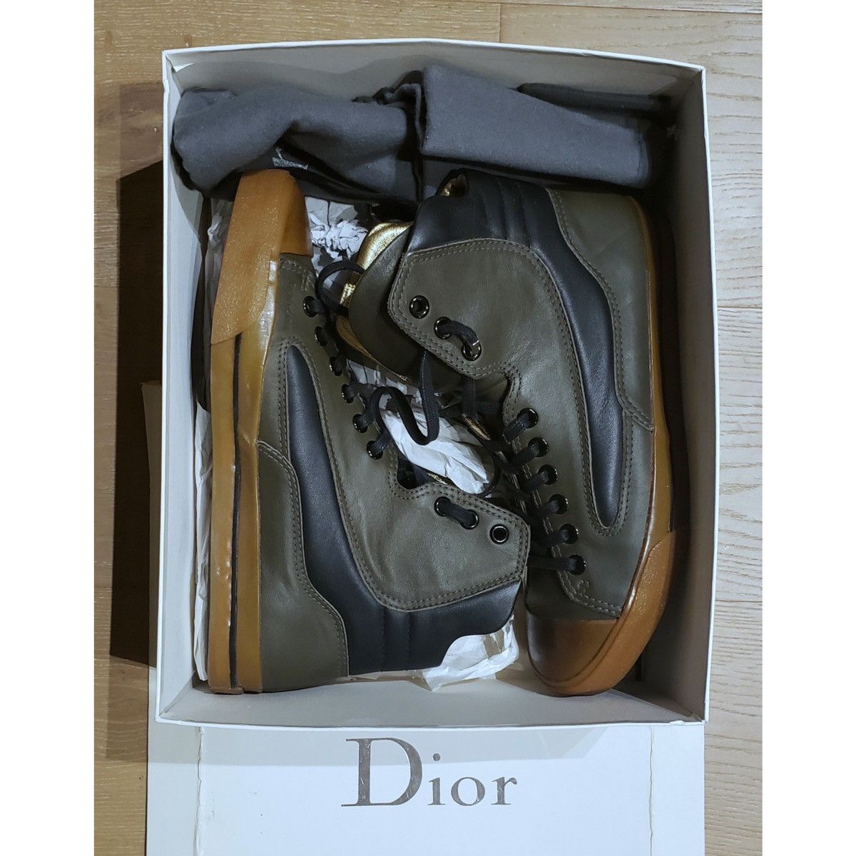 Dior × Hedi Slimane Dior Homme/Hedi Slimane 2005 Hightop Sneakers Size US 9.5 / EU 42-43 - 1 Thumbnail