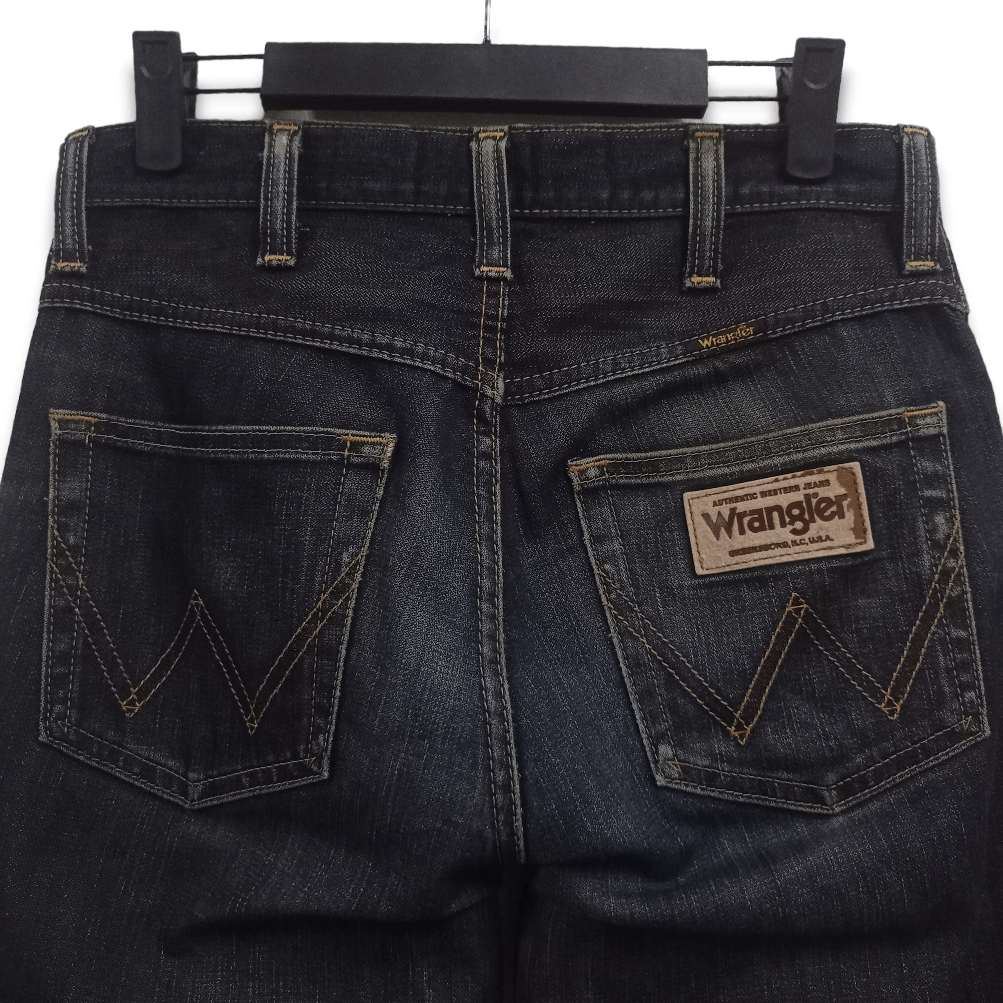 Wrangler Vintage Wrangler Mud Wash Indigo Ripped Style Jeans 29x33 Size US 29 - 7 Thumbnail