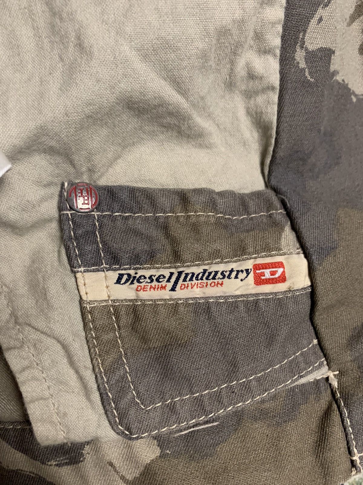 Diesel × Vintage Vintage Diesel Denim Camo blazer Jacket Size US M / EU 48-50 / 2 - 11 Thumbnail