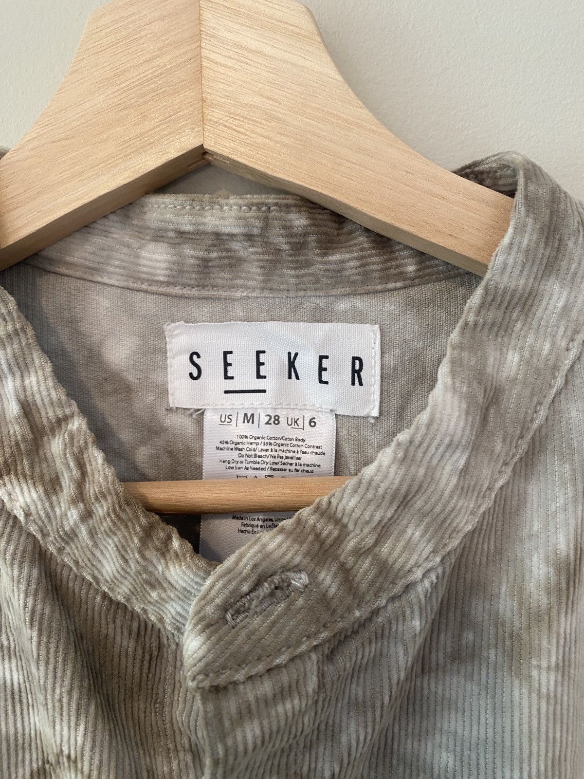 Other Seeker Grey Tie Dye Corduroy Raj Coat Size US M / EU 48-50 / 2 - 4 Thumbnail