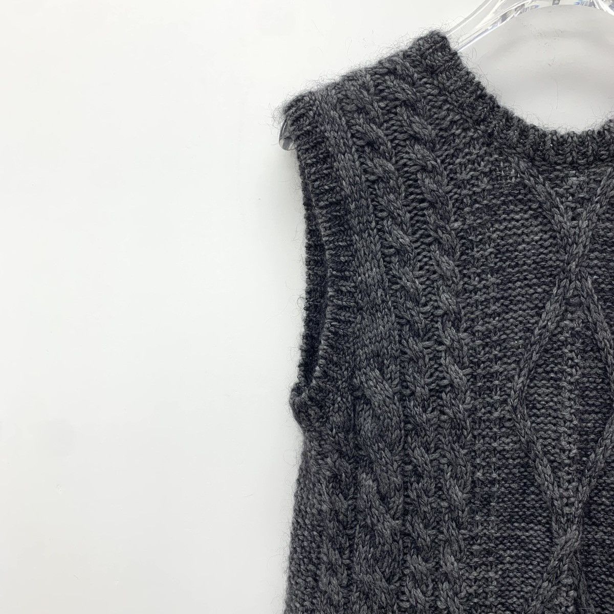 Dior Christian Dior Cable Knit Back Tie Cashmere Knit Vest K26WX Size M / US 6-8 / IT 42-44 - 3 Thumbnail