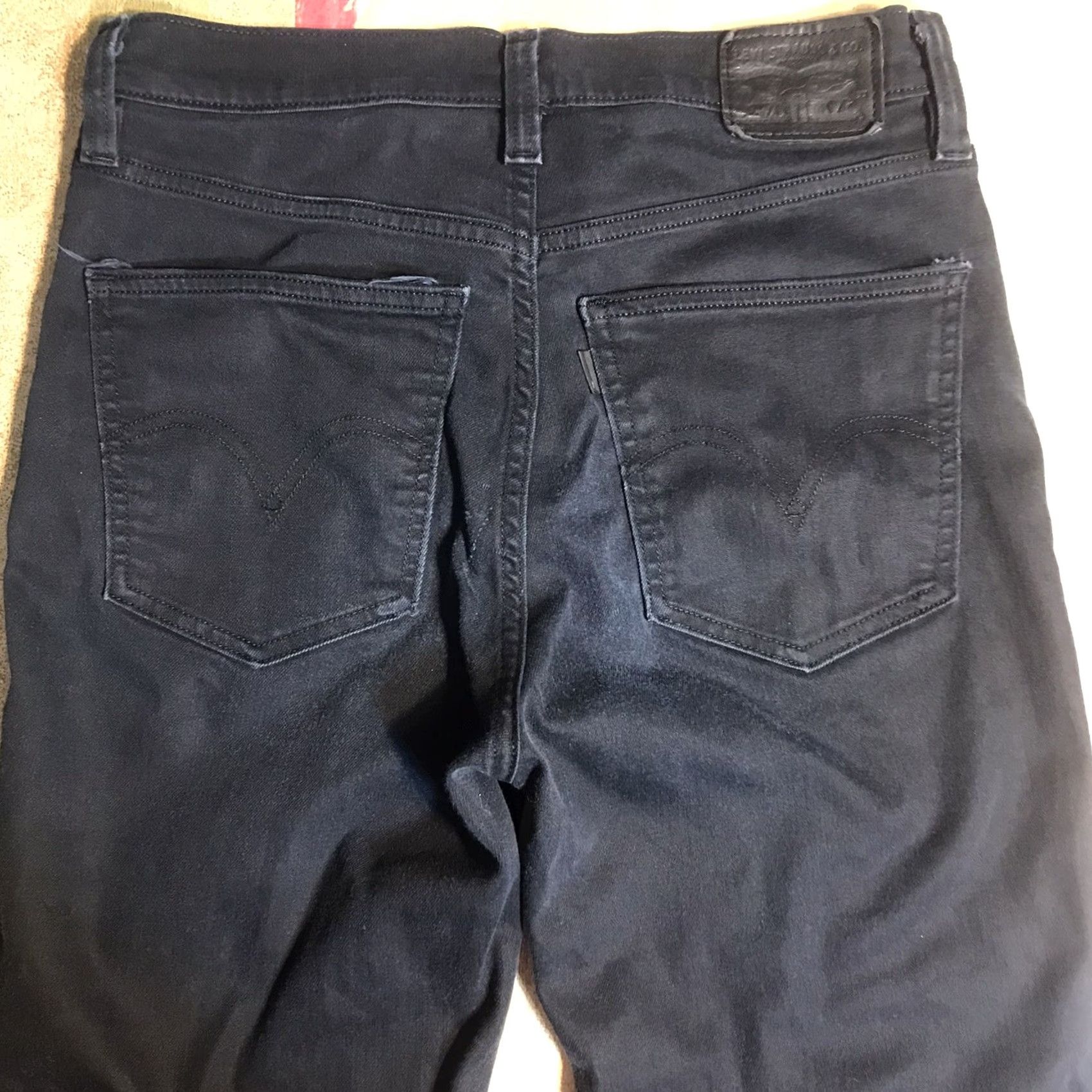 Levi's Levi's Jeans Womens 28x28 Black Skinny Stretch High Rise LINE 8 22774 Inseam 28in Slim 5-Pocket Denim Size 28" / US 6 / IT 42 - 3 Thumbnail
