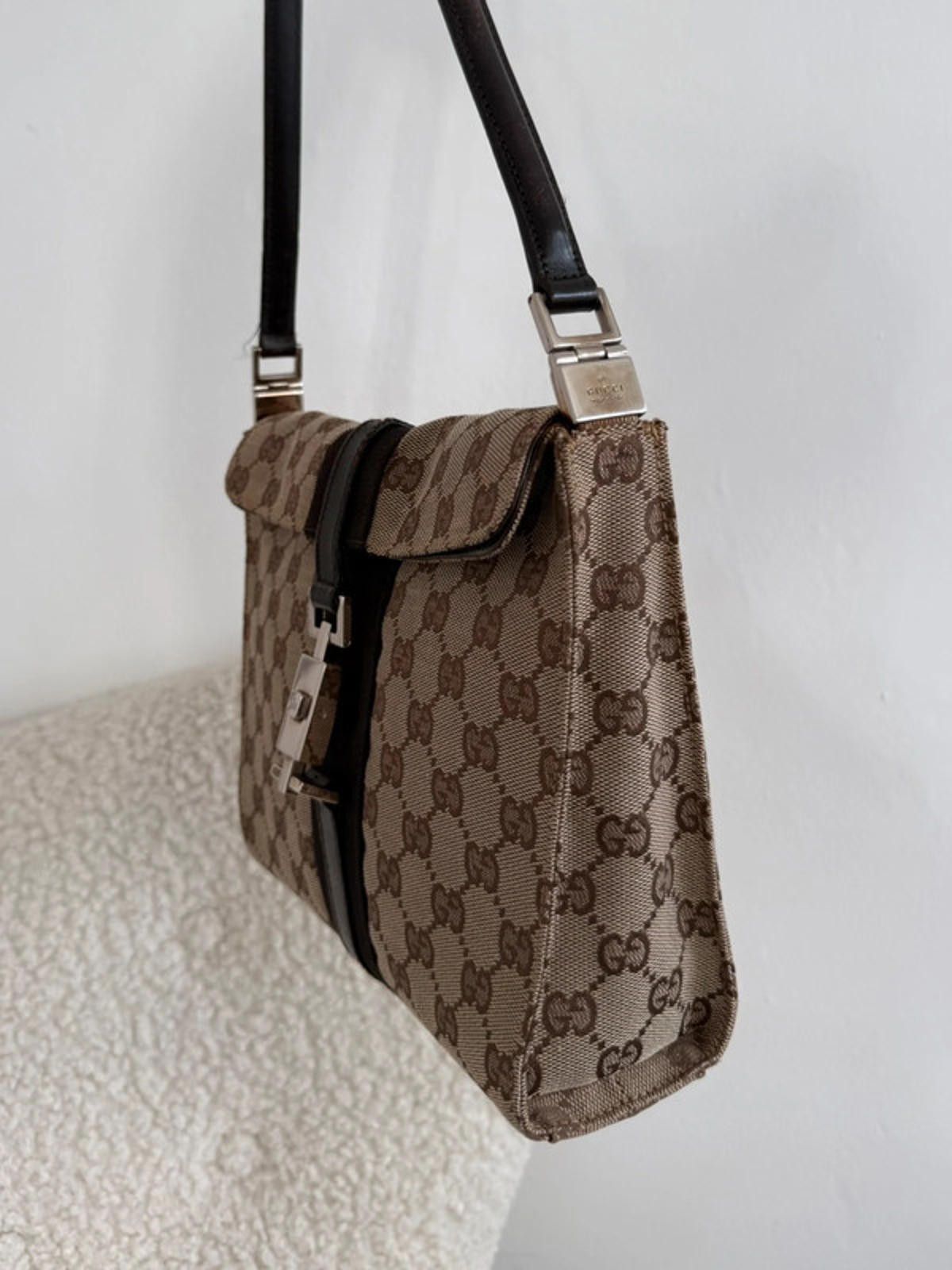 Gucci Gucci Jackie GG Canvas Shoulder Bag Size ONE SIZE - 5 Thumbnail