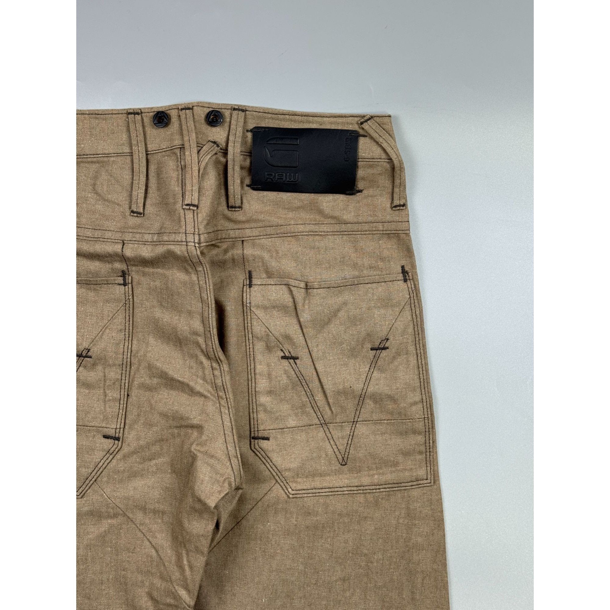 G-Star NWOT G-Star RAW Khaki Military Fit Denim Jeans Pants (Y1193) Size US 27 - 10 Thumbnail