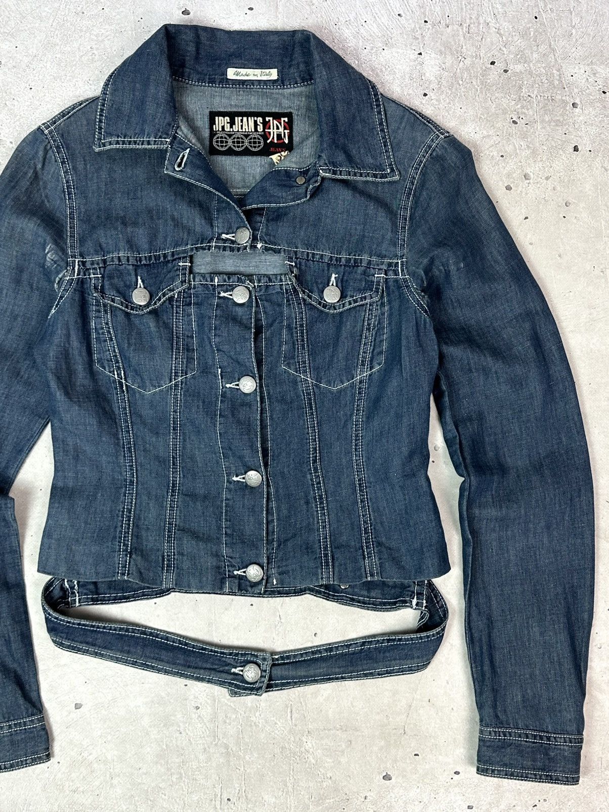 Jean Paul Gaultier Vintage JPG Jean Paul Gaultier Blue Denim Light Jacket Size M / US 6-8 / IT 42-44 - 3 Thumbnail