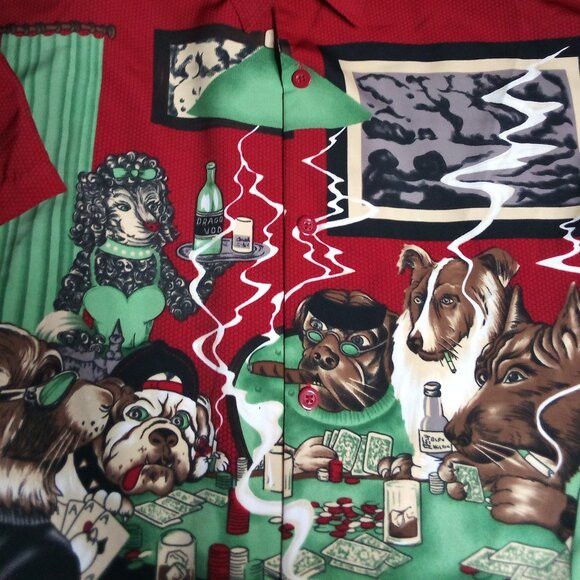 Other Vintage Y2K No Boundaries Dogs Playing Poker Button Shirt Size US L / EU 52-54 / 3 - 1 Thumbnail