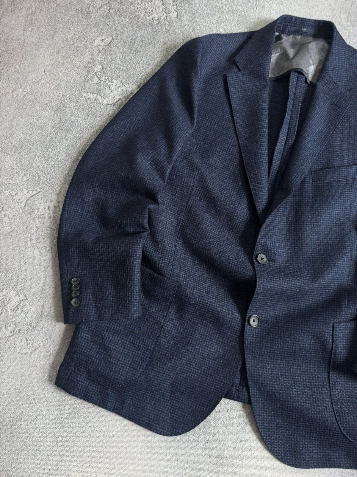 Other Eduard Dressler 27size blue virgin wool blazer casual jacket Size 44S - 4 Thumbnail