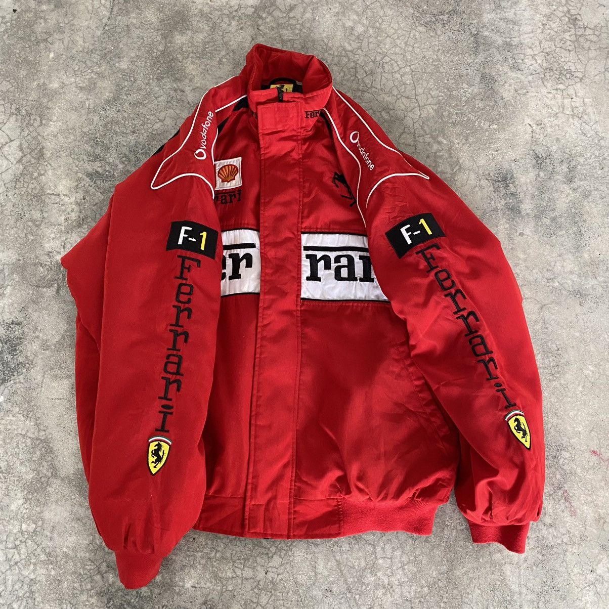 Ferrari Vintage 1996 Ferrari Formula 1 Nice Man Racing Jacket Size US XXL / EU 58 / 5 - 11 Thumbnail