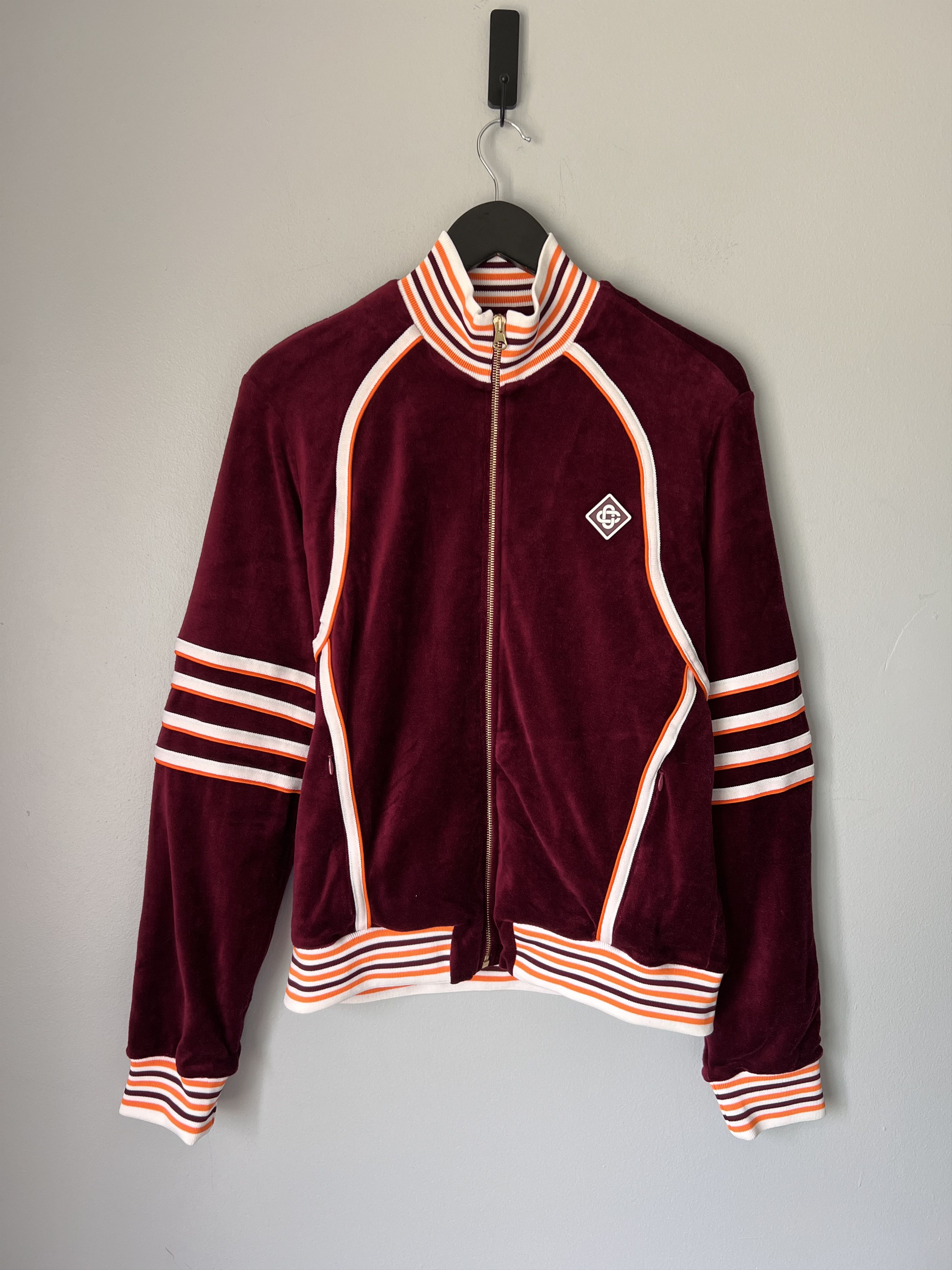 Casablanca Casablanca Racing Velout Tracksuit Top in Burgundy Size US M / EU 48-50 / 2 - 1 Thumbnail