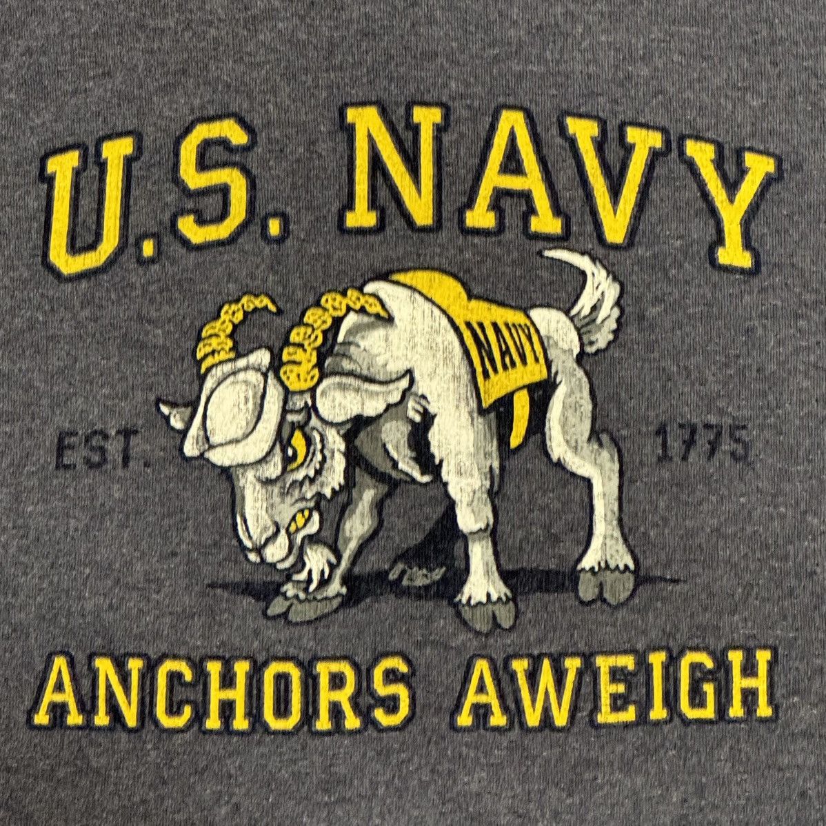 Delta × Vintage U.S. Navy Midshipmen Bill Billy Goat “Anchors Aweigh” Tee Size US L / EU 52-54 / 3 - 3 Thumbnail