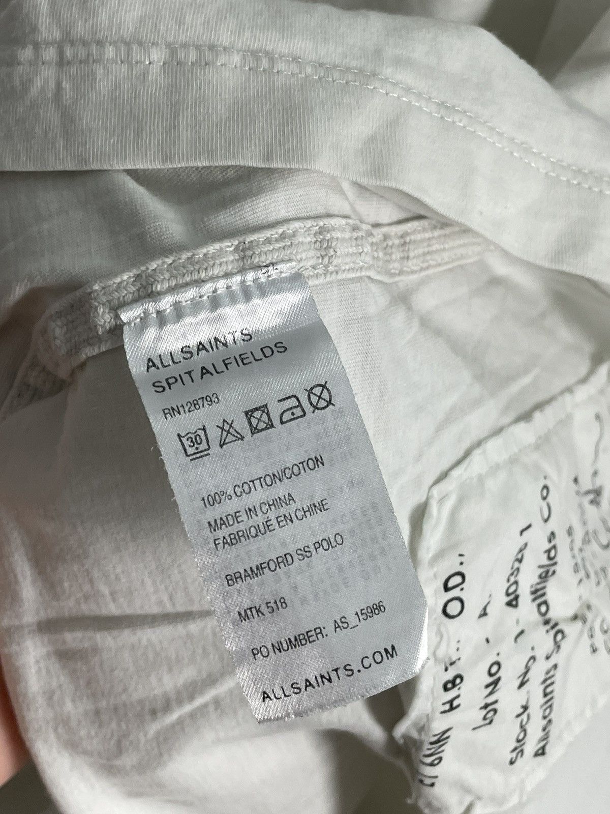 Allsaints × Vintage Vintage Allsaints Avant Garde Luxury 90s polo t-shirts Size US XL / EU 56 / 4 - 11 Thumbnail