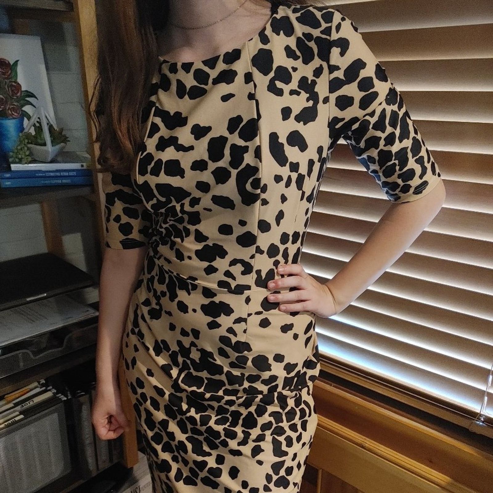 Other Jude Connally - Monique - Leopard Print Half Sleeve Dress Size M / US 6-8 / IT 42-44 - 1 Thumbnail
