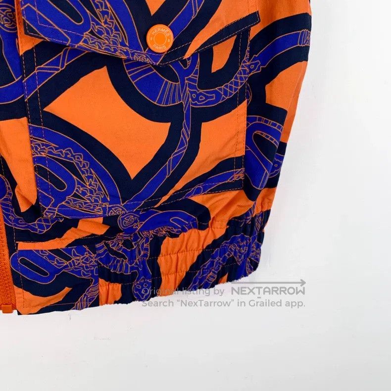 Hermes Hermes Colorblock Geometric Pattern Full Print Stand Colla Size XXS / US 00 / IT 34 - 4 Thumbnail