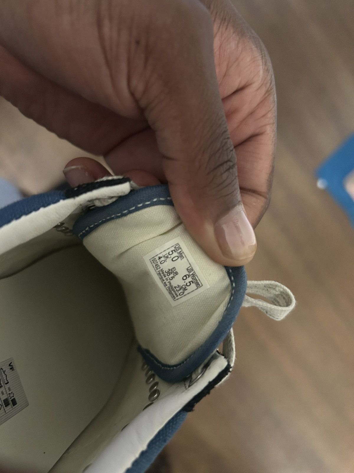 Vans Blue Pearlized Vans Size US 6.5 / IT 36.5 - 4 Thumbnail
