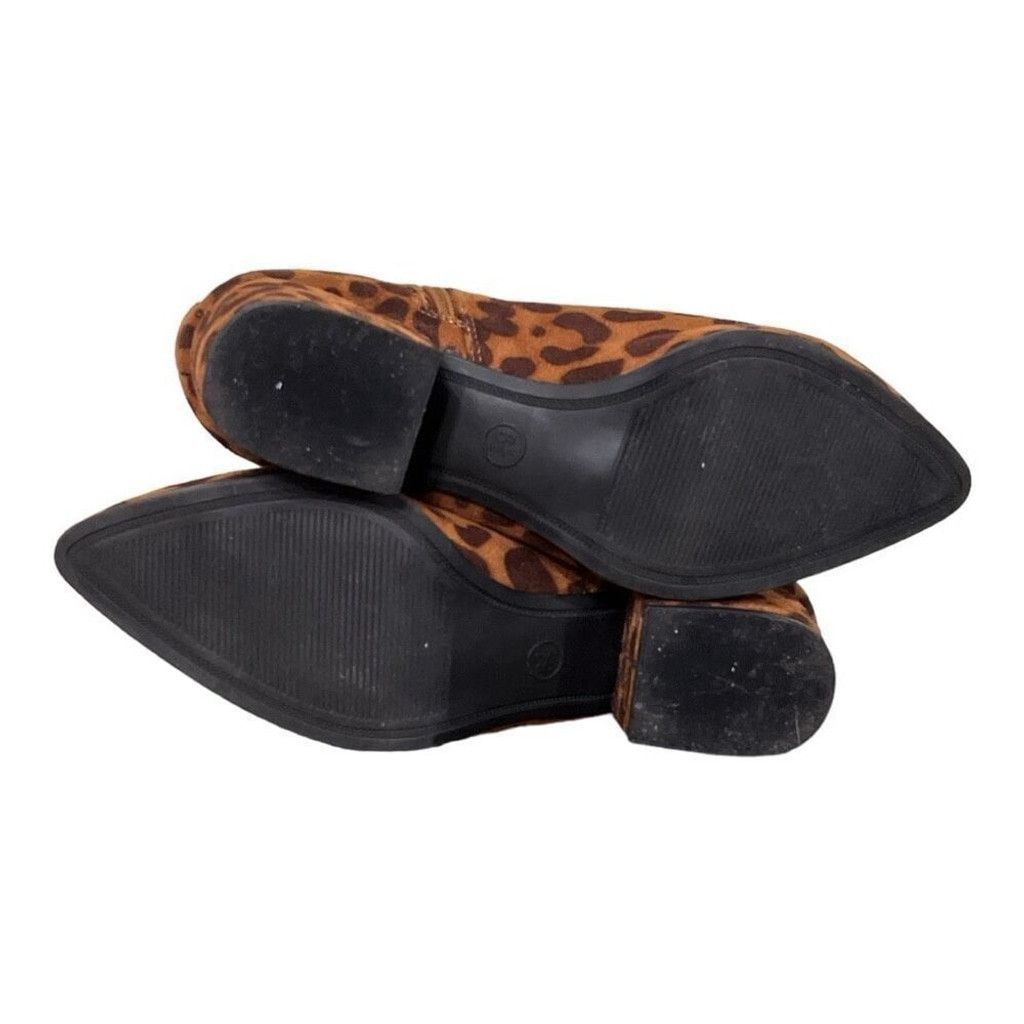 Other A New Day Valerie Microsuede Leopard Print Ankle Boots Size US 6 / IT 36 - 6 Thumbnail
