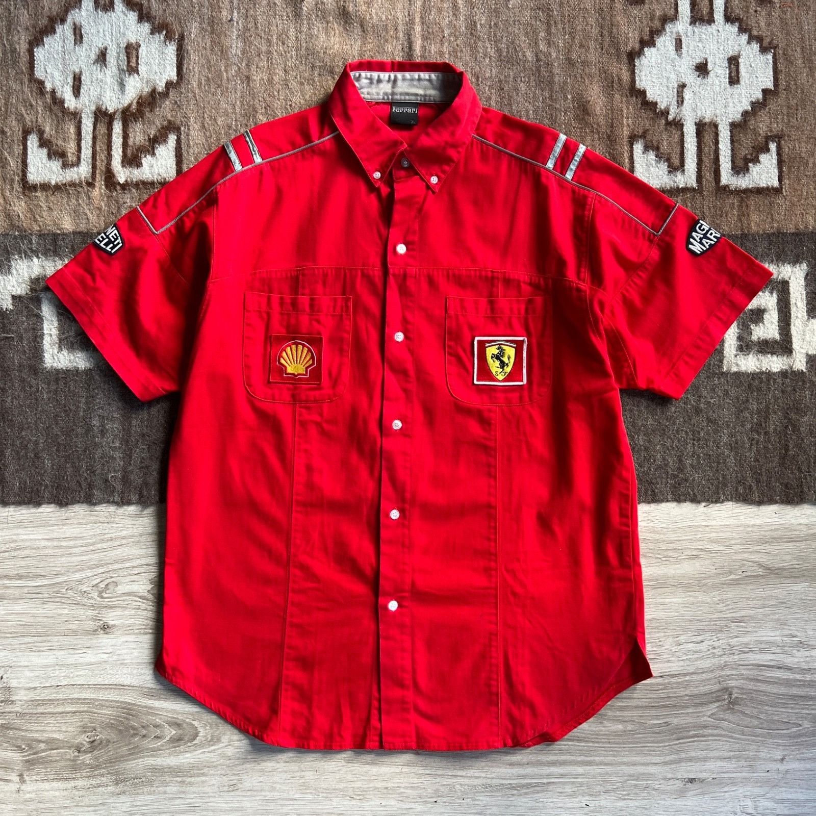 Ferrari Ferrari F1 Team Shell Magneti Marelli Racing Shirt 9501AC Size US XL / EU 56 / 4 - 1 Thumbnail