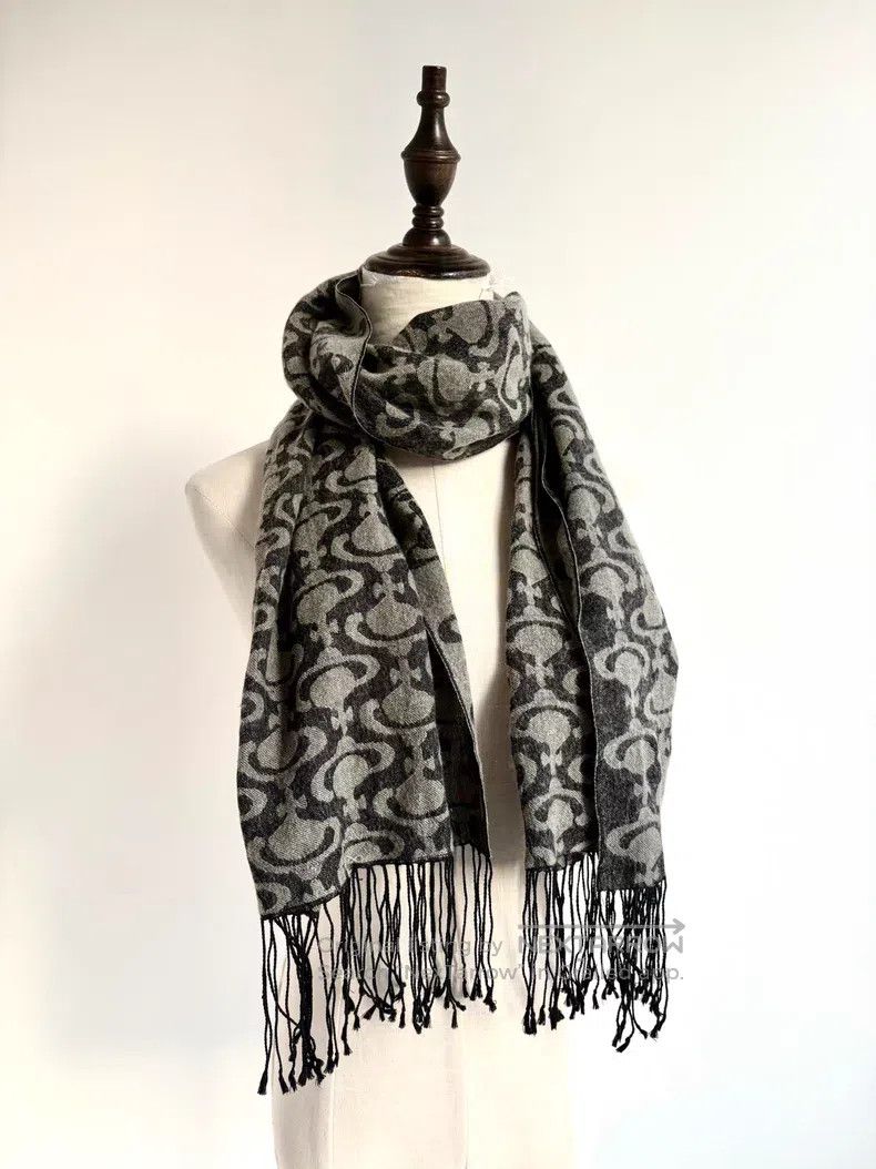 Vivienne Westwood Vivienne Westwood Grey Double-Sided Full Print Saturn Scar Size ONE SIZE - 2 Thumbnail