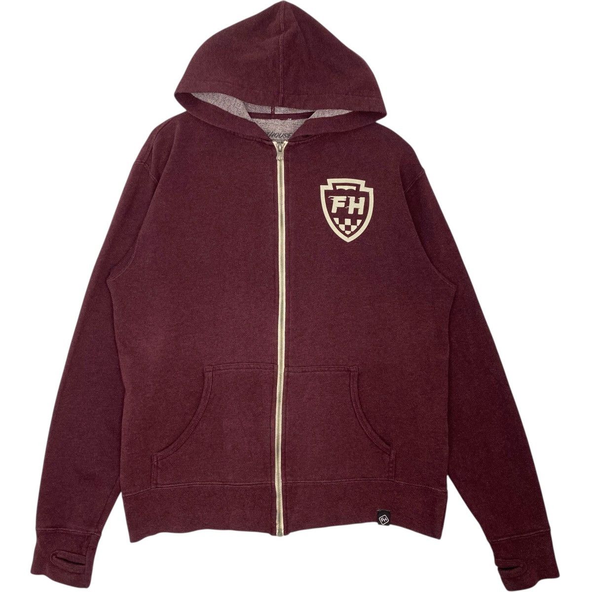 Vintage Vintage FastHouse Full Zip Hoodie Red Pullover Jumper Size M Size US M / EU 48-50 / 2 - 1 Thumbnail