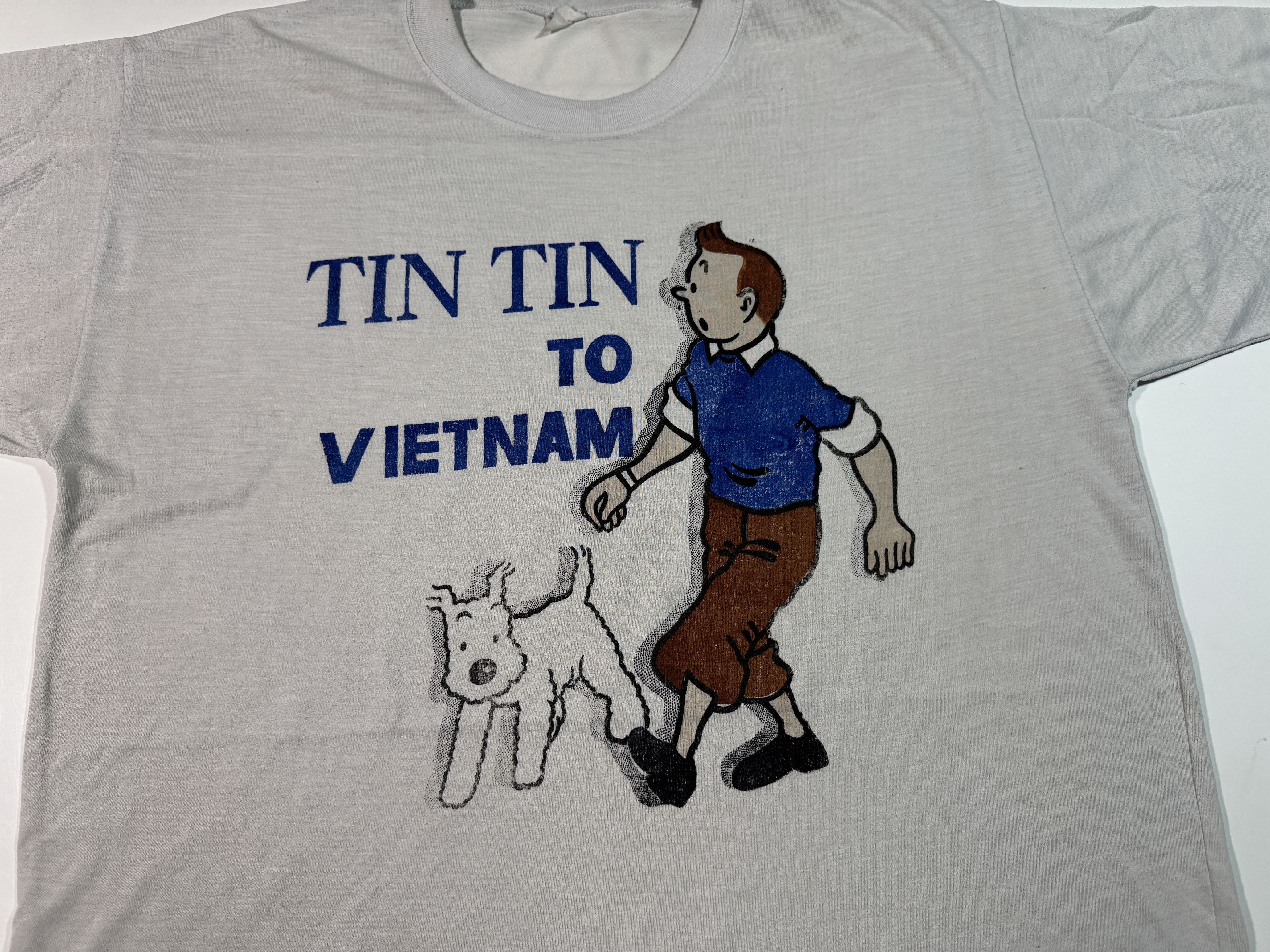Vintage Vintage Tintin in Vietnam T-shirt Cartoon Comics Character Size US M / EU 48-50 / 2 - 2 Thumbnail