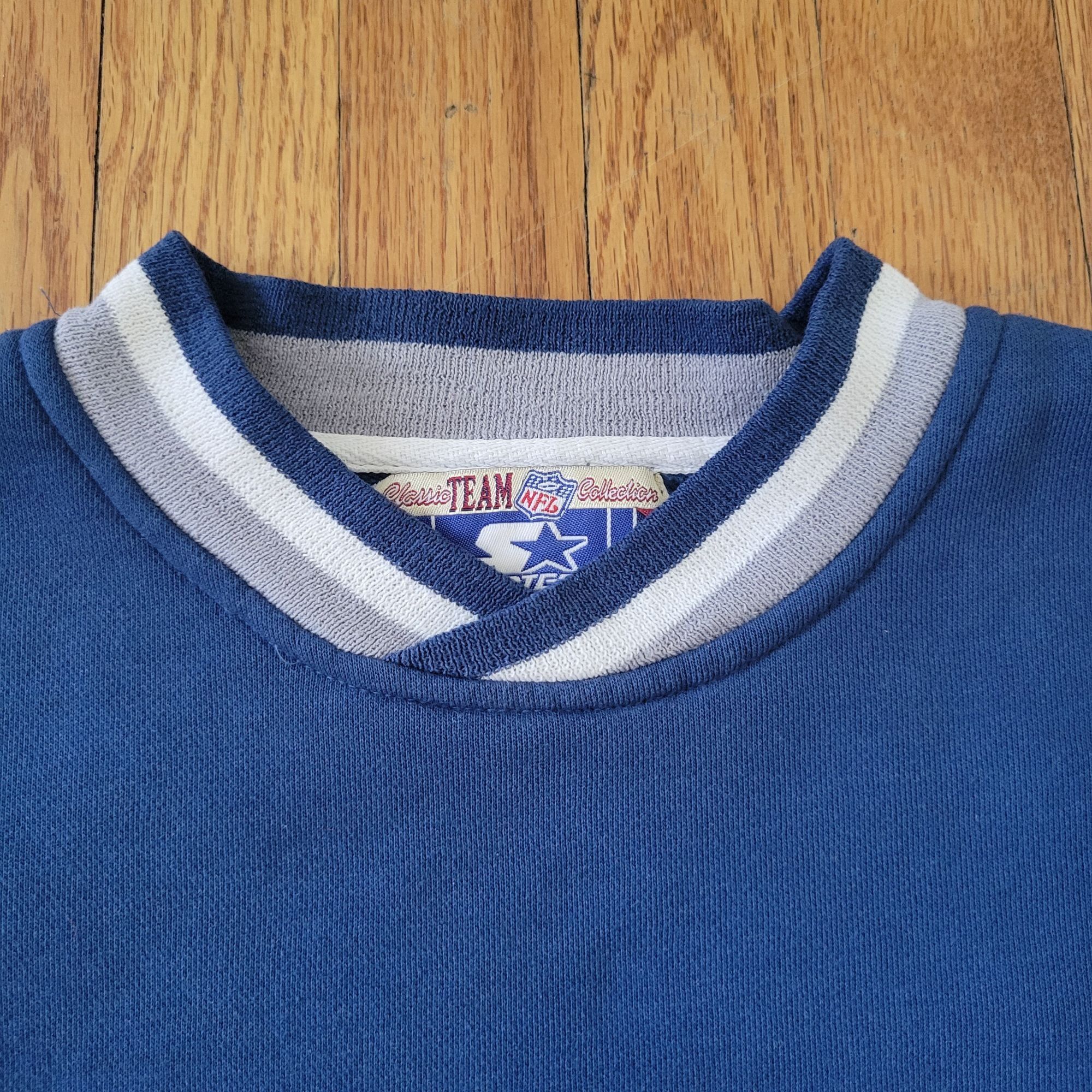 Starter Dallas Cowboys Starter NFL Sweatshirt Blue Embroidered Logo Size US L / EU 52-54 / 3 - 6 Thumbnail