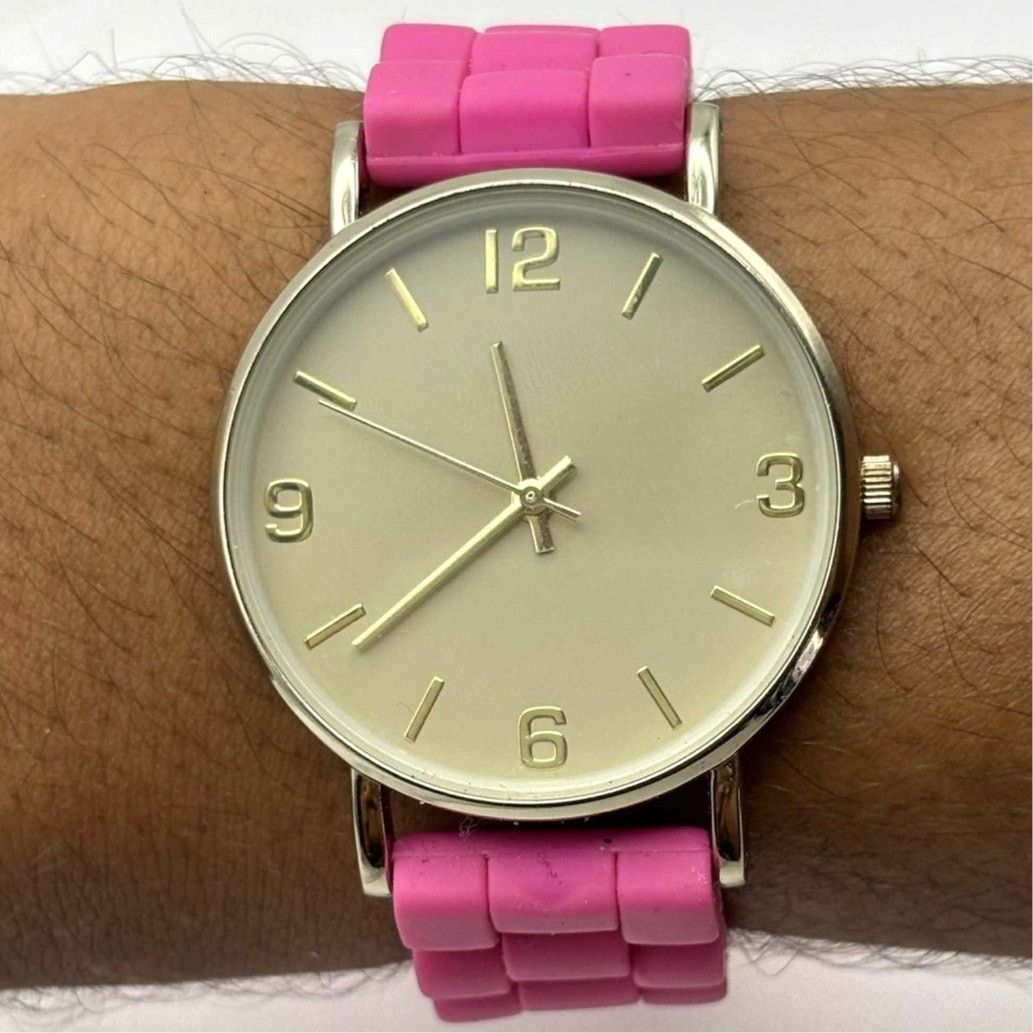Other Silver & Pink Men's Watch Size ONE SIZE - 1 Thumbnail