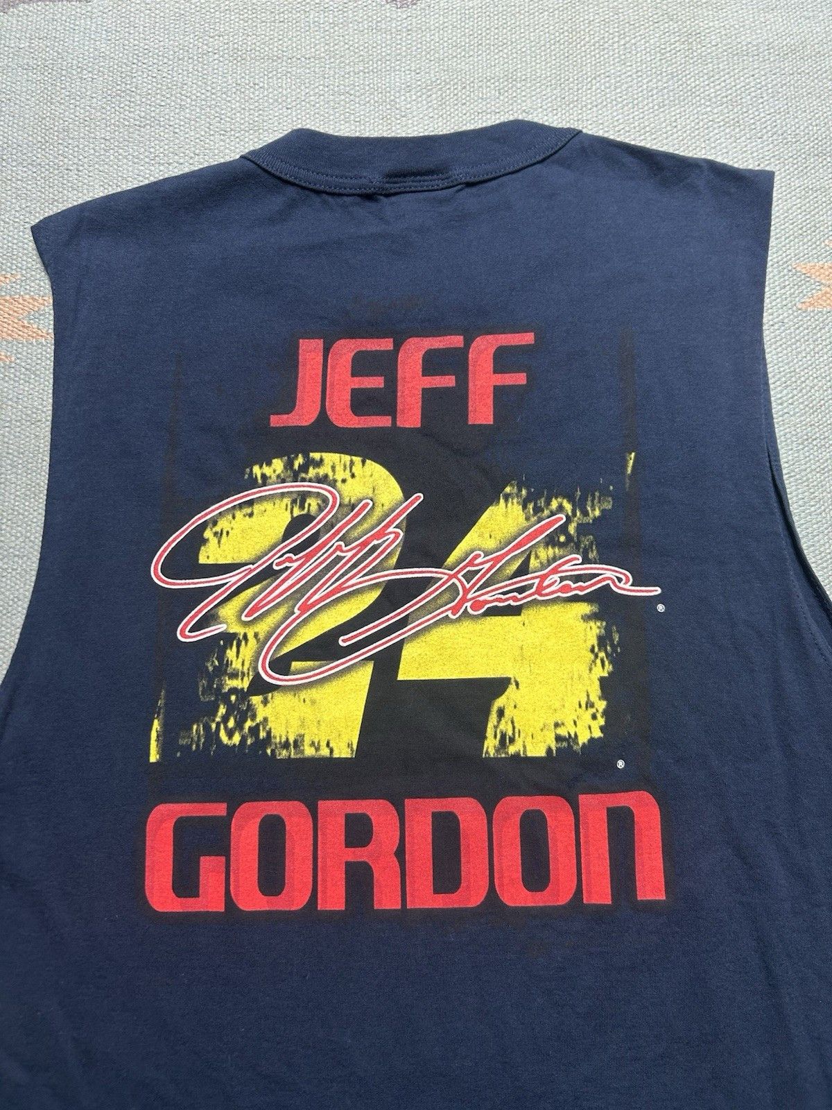 Vintage Vtg graphic t shirt Jeff Gordon nascar racin tank top NOS XL Size US XL / EU 56 / 4 - 2 Thumbnail
