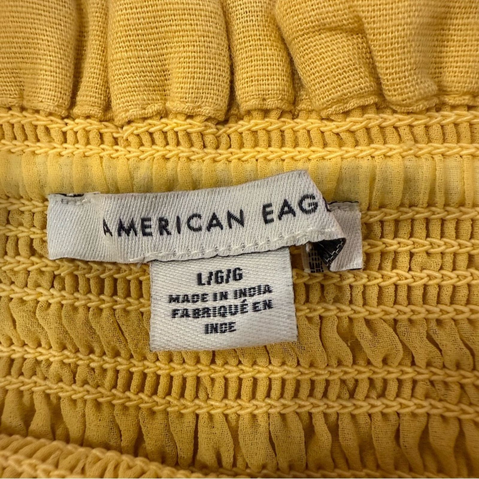 American Eagle Outfitters American Eagle Smocked Ruffle Mini Bodycon Dress Women Large Size L / US 10 / IT 46 - 7 Thumbnail