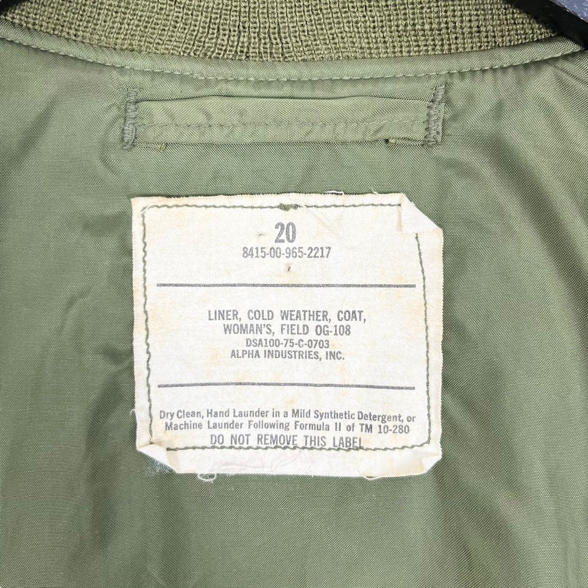Alpha Industries × Vintage Vintage 1984 Alpha Industries Field Jacket Size 3XL / US 20-22 - 7 Thumbnail