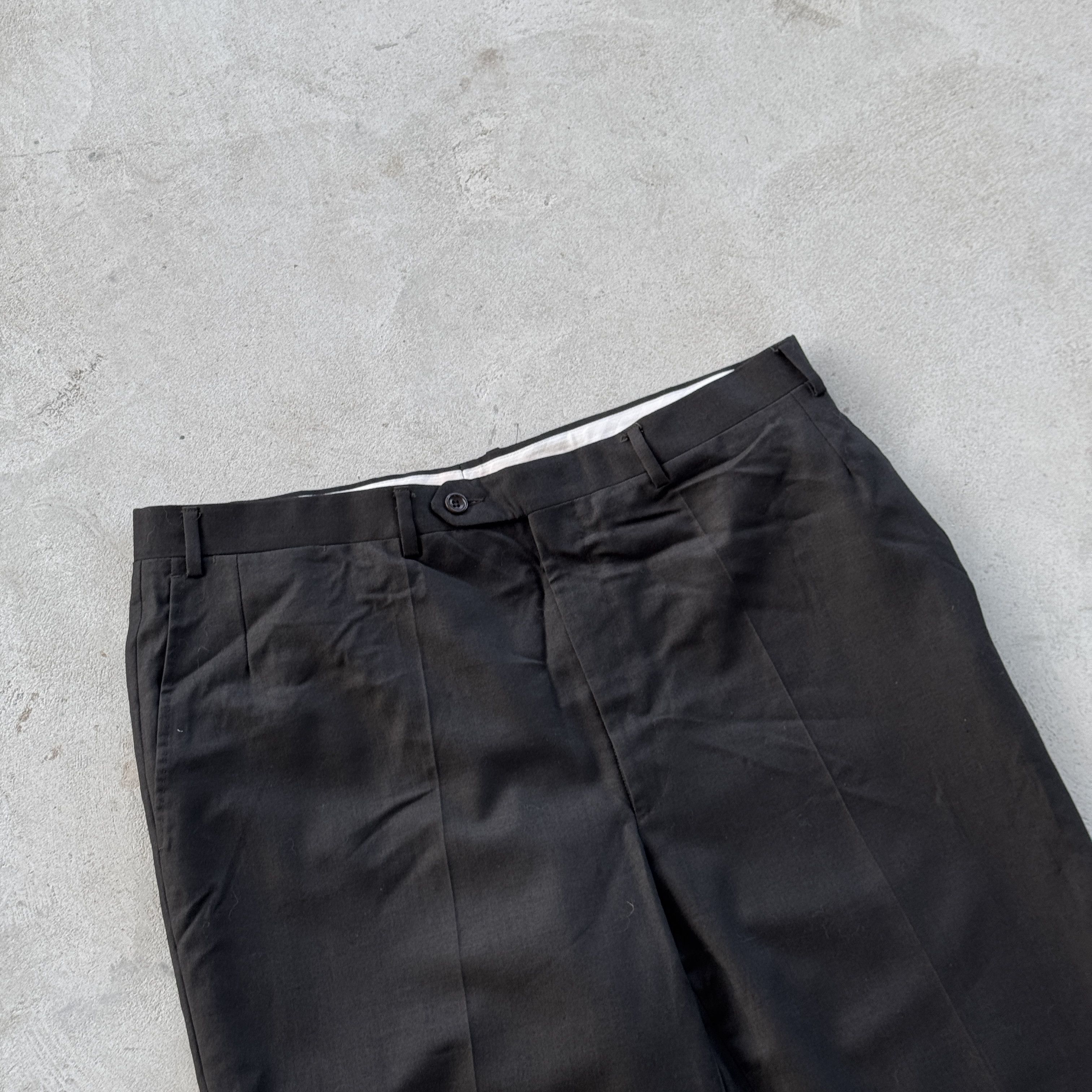 Canali Canali Proposta Pure Wool Black Trousers Pants 56 Size US 34 / EU 50 - 3 Thumbnail