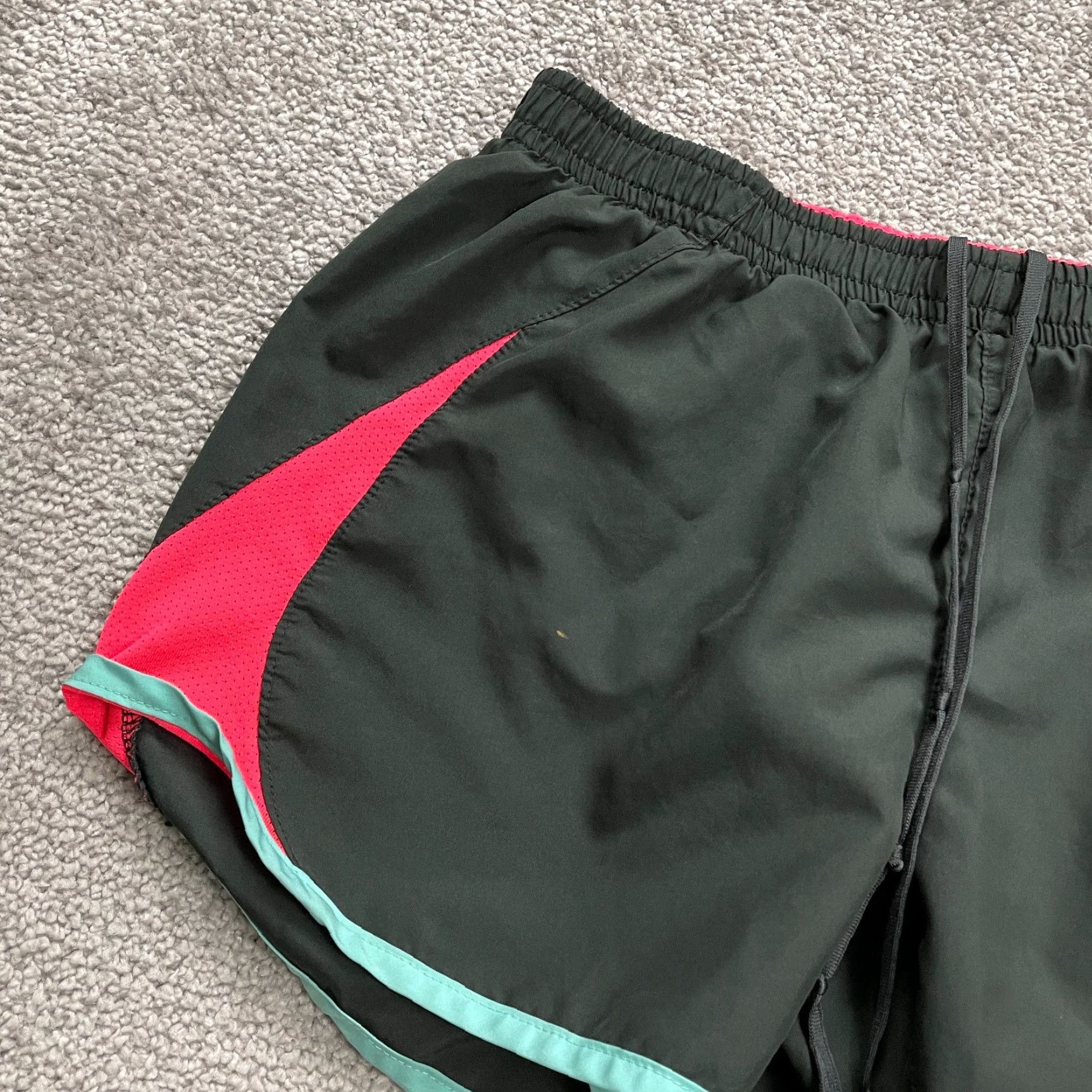 Nike Nike Active Shorts Womens XS Black Blue Orange Elastic Waist Running Gym 24x3 Size 26" / US 2 / IT 38 - 4 Thumbnail