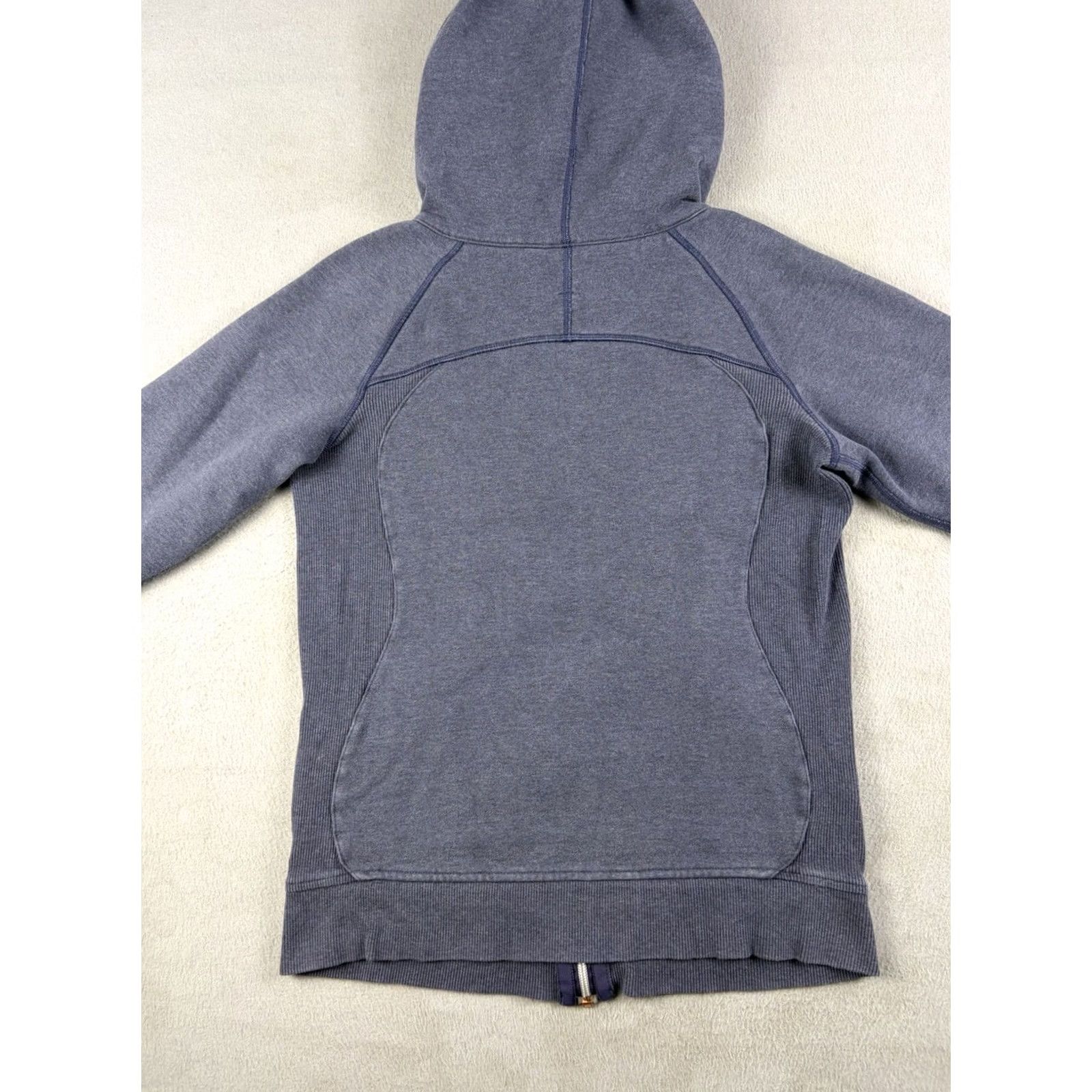 Lululemon Lululemon Scuba Hoodie Women L Blue Full Zip High Neck Logo Activewear Sweatshirt Size L / US 10 / IT 46 - 4 Thumbnail