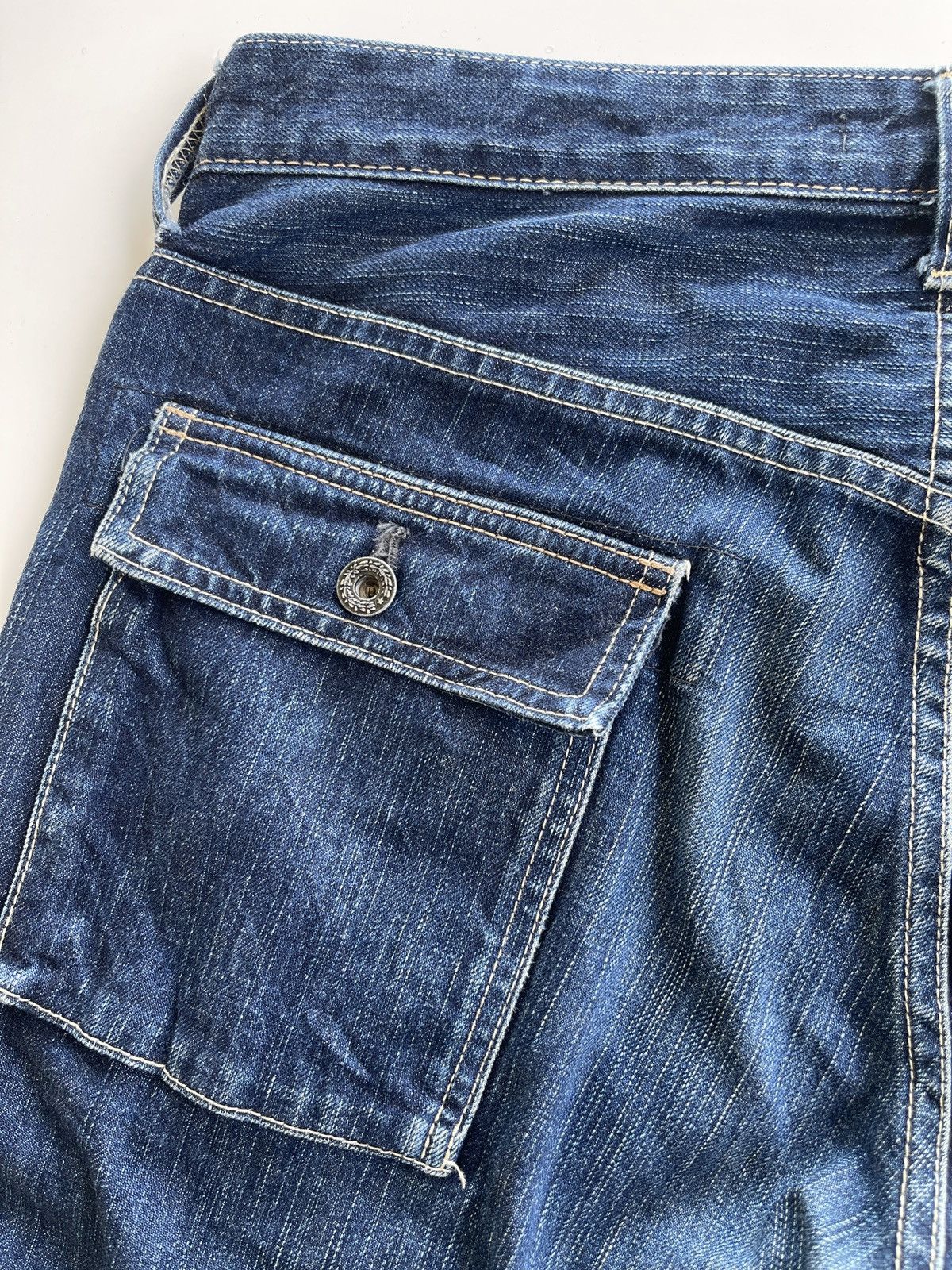 Japanese Brand Johnbull Kojima Japan Bushpants Denim Size US 33 - 12 Thumbnail