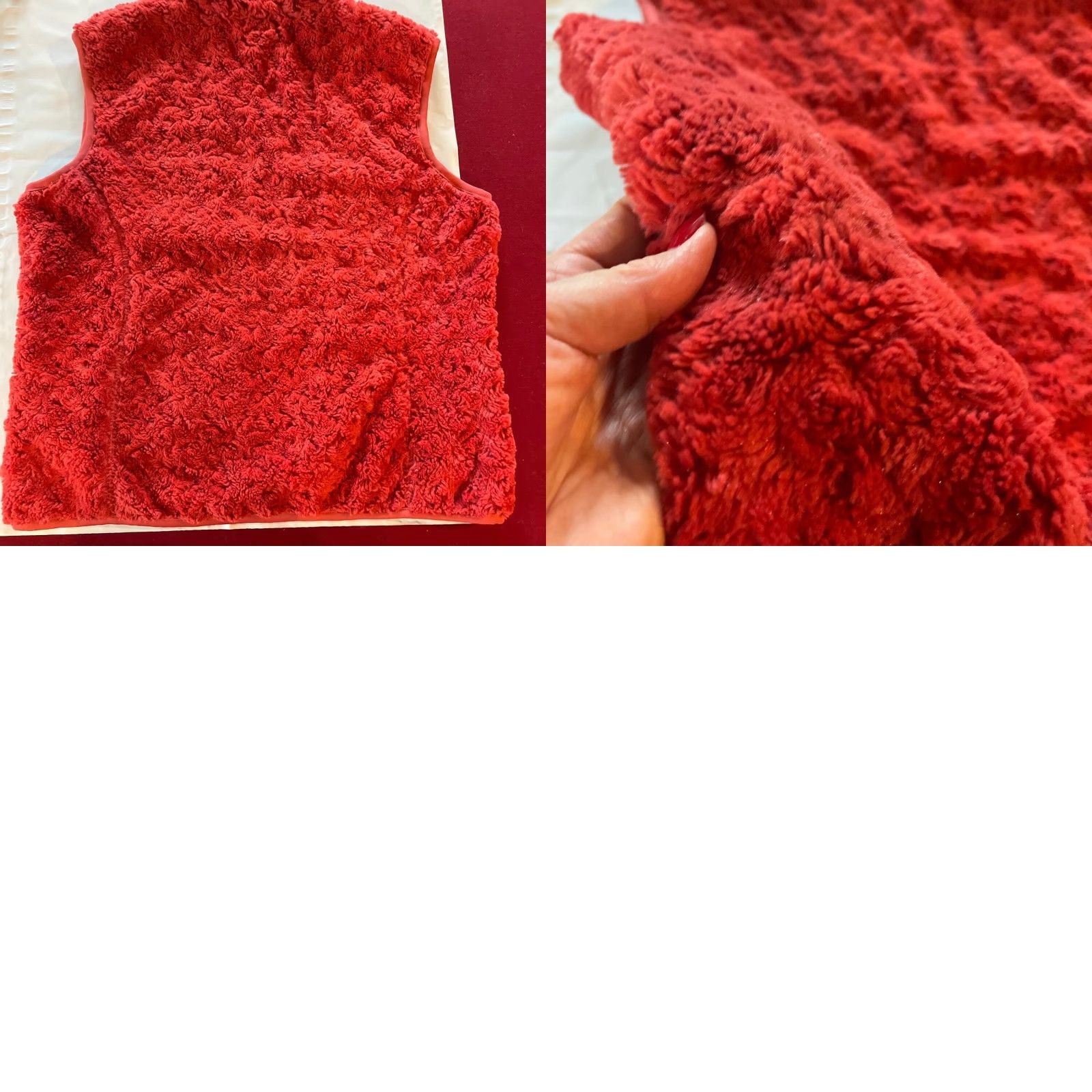 Vintage VINTAGE not applicable; use Alps Women's Vest Orange Fuzzy Zip Up Pockets Polyester Microfleece Zip Vest Short Sleeveless M Womens Glass? Size M / US 6-8 / IT 42-44 - 8 Thumbnail