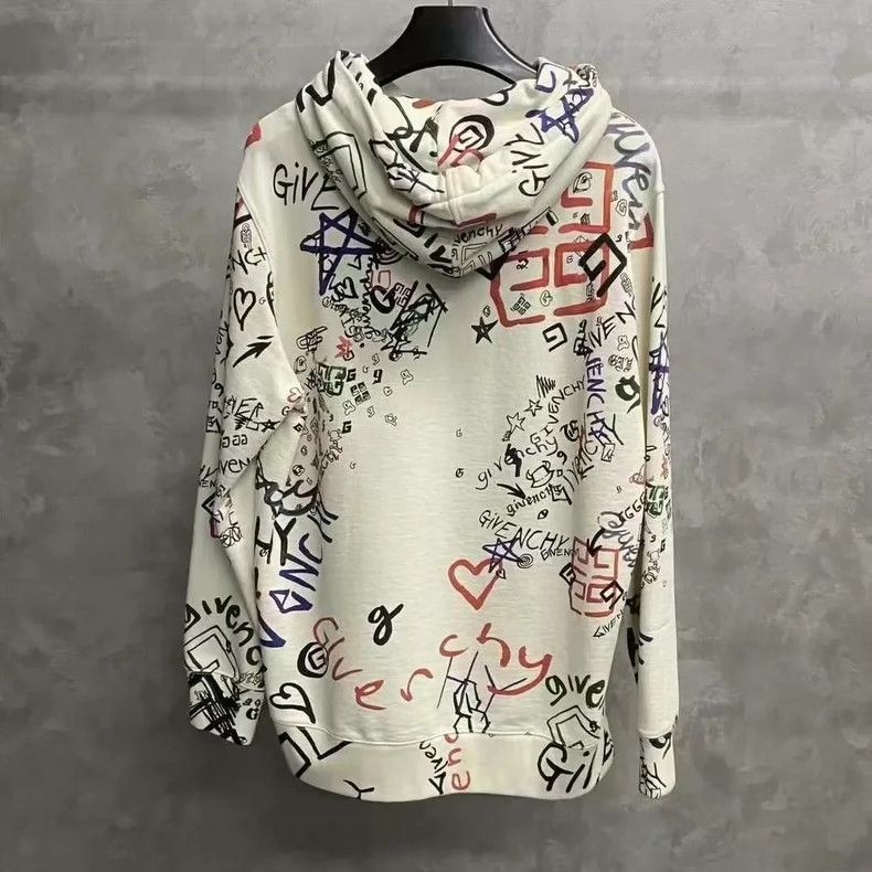 Givenchy Givenchy Beige graffiti logo hoodie, others sell for 1120 Size US M / EU 48-50 / 2 - 2 Thumbnail