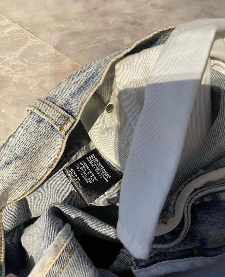 Amiri Amiri rainbow patched blue denim pants Size US 33 - 4 Thumbnail