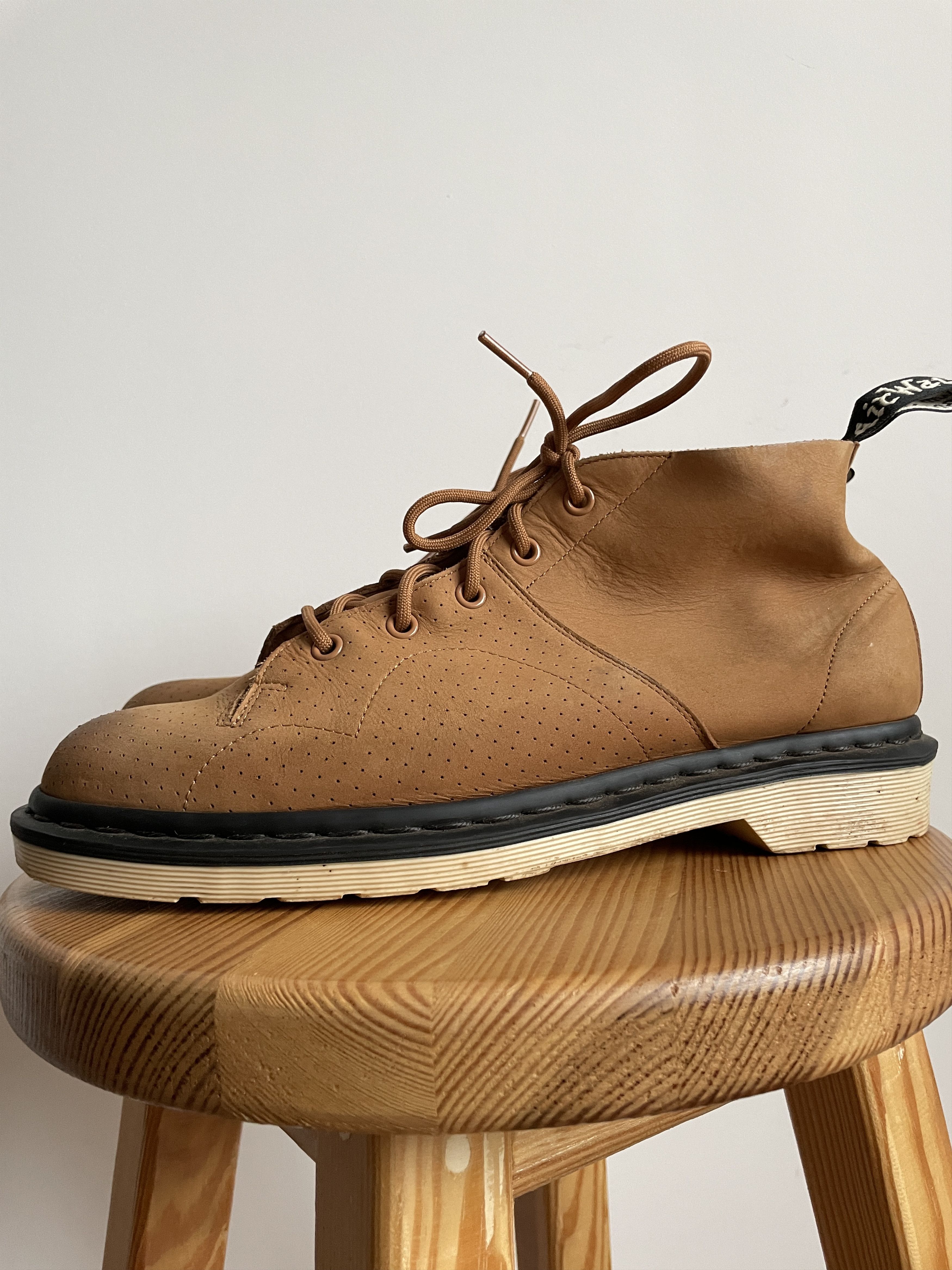 Dr. Martens Dr. Martens Church Monkey Perforated Suede Boots Size US 10 / EU 43 - 2 Thumbnail