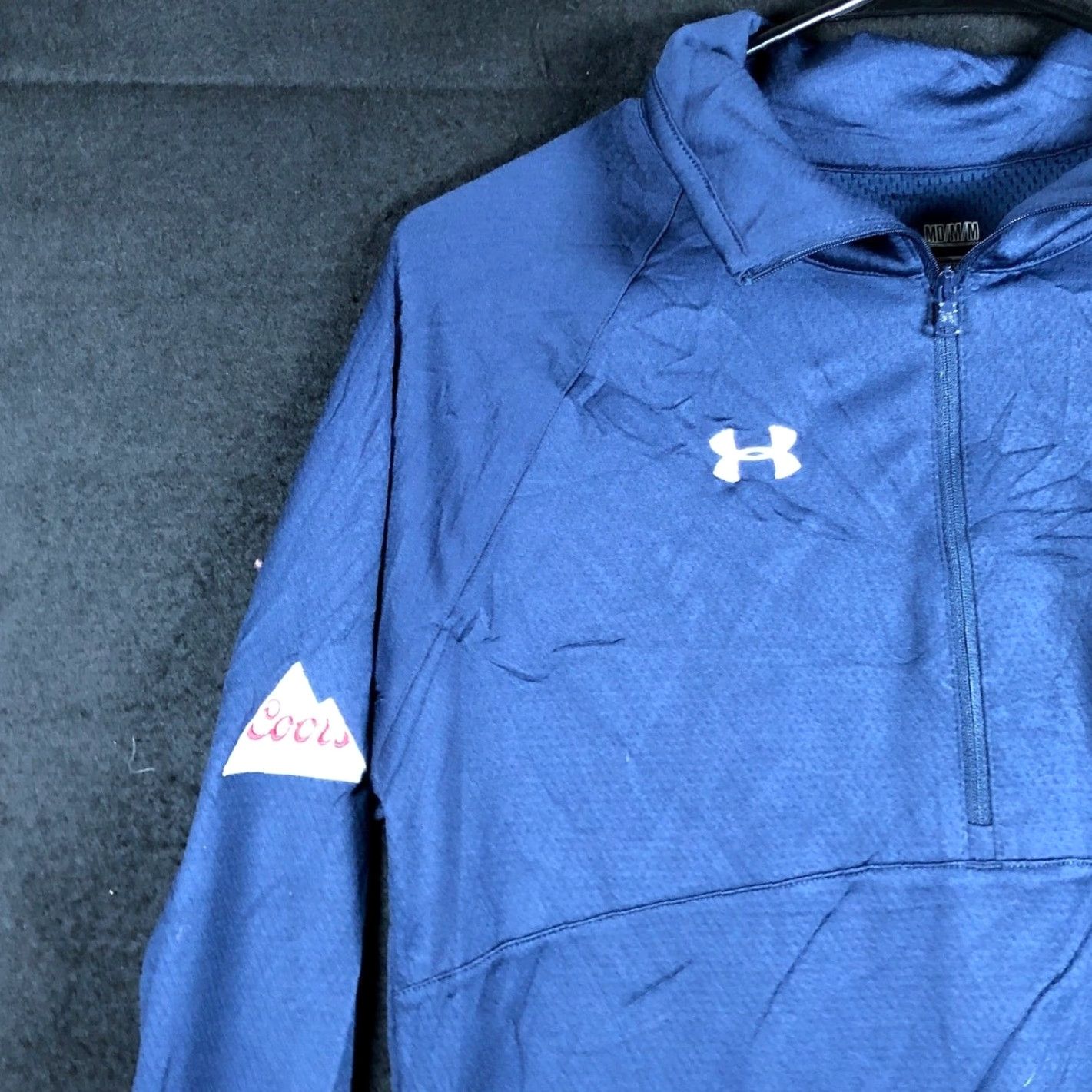 Under Armour VINTAGE Under Armour Mens Shirt Navy Blue 1/4 Zip Loose All Season Gear Long Sleeve M Size US M / EU 48-50 / 2 - 4 Thumbnail