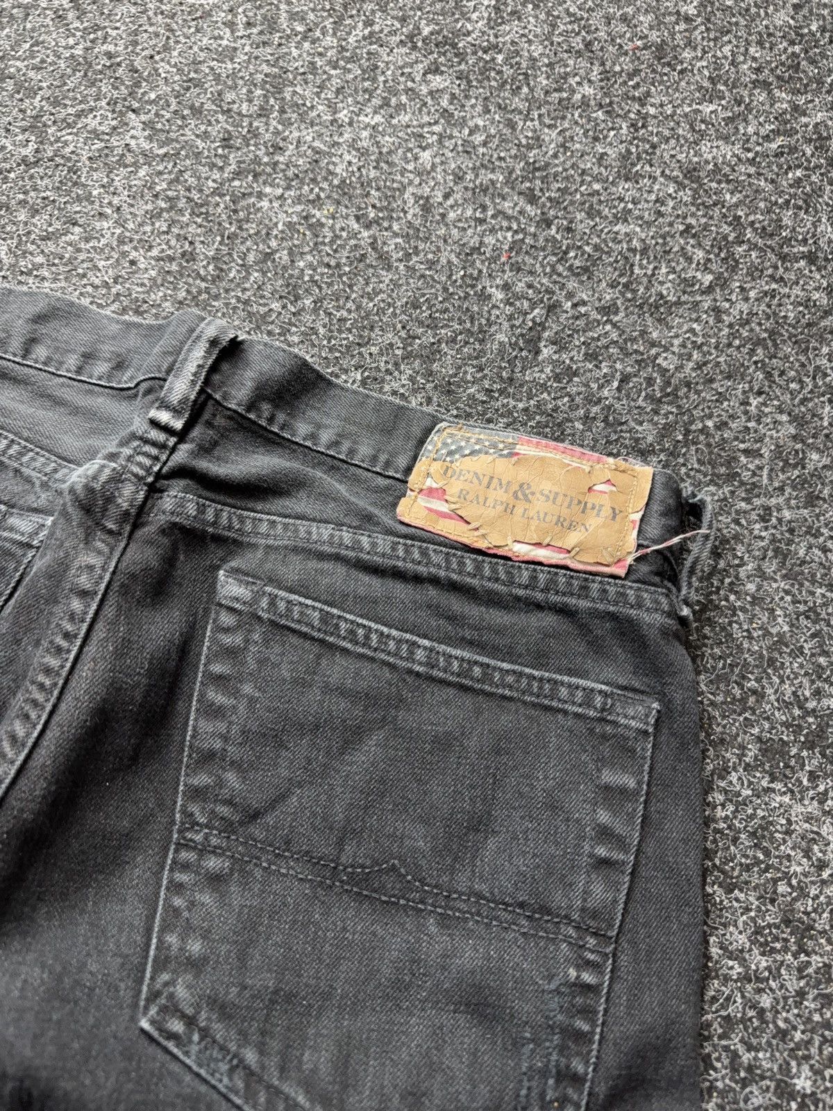 Denim & Supply Ralph Lauren 00s 🇺🇸 Ralph Lauren Denim Supply Black Slim Jeans Distressed Size US 34 / EU 50 - 19 Thumbnail