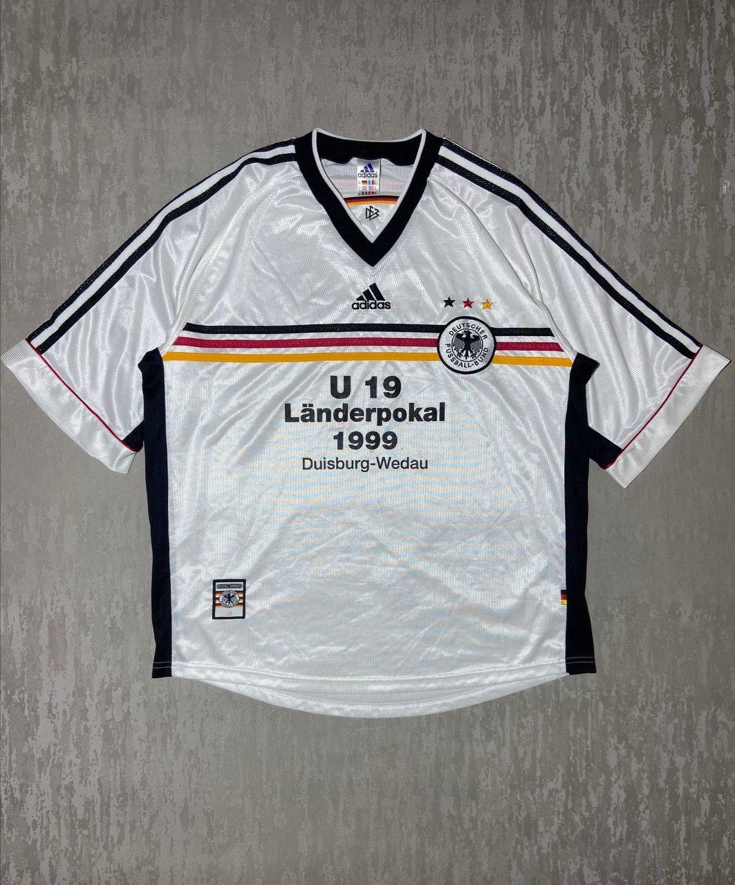 Adidas Germany U19 Home football shirt 1998 Soccer Jersey Size XL Size US XL / EU 56 / 4 - 1 Thumbnail